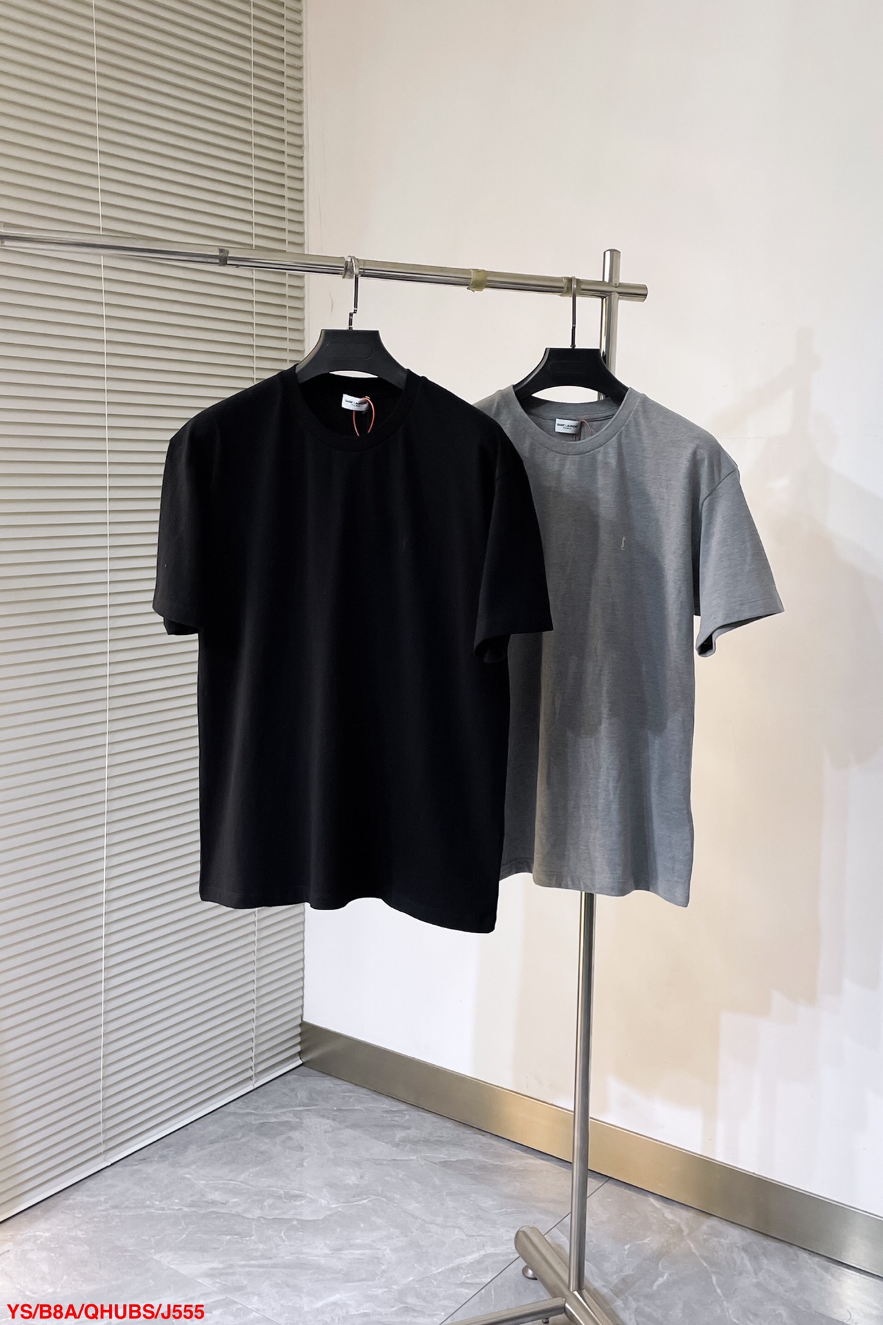 Saint Laurent Basic Clothing Cotton Gray S-l-xl