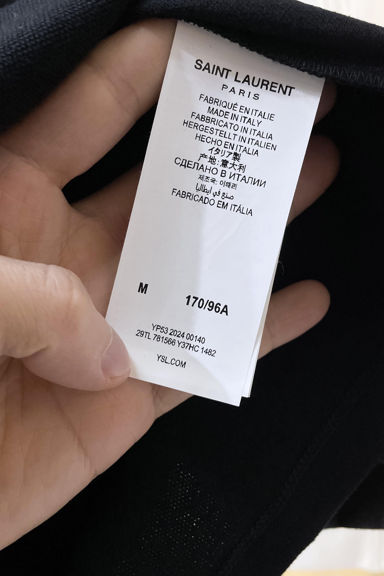 Saint Laurent Basic Clothing Cotton Gray S-l-xl