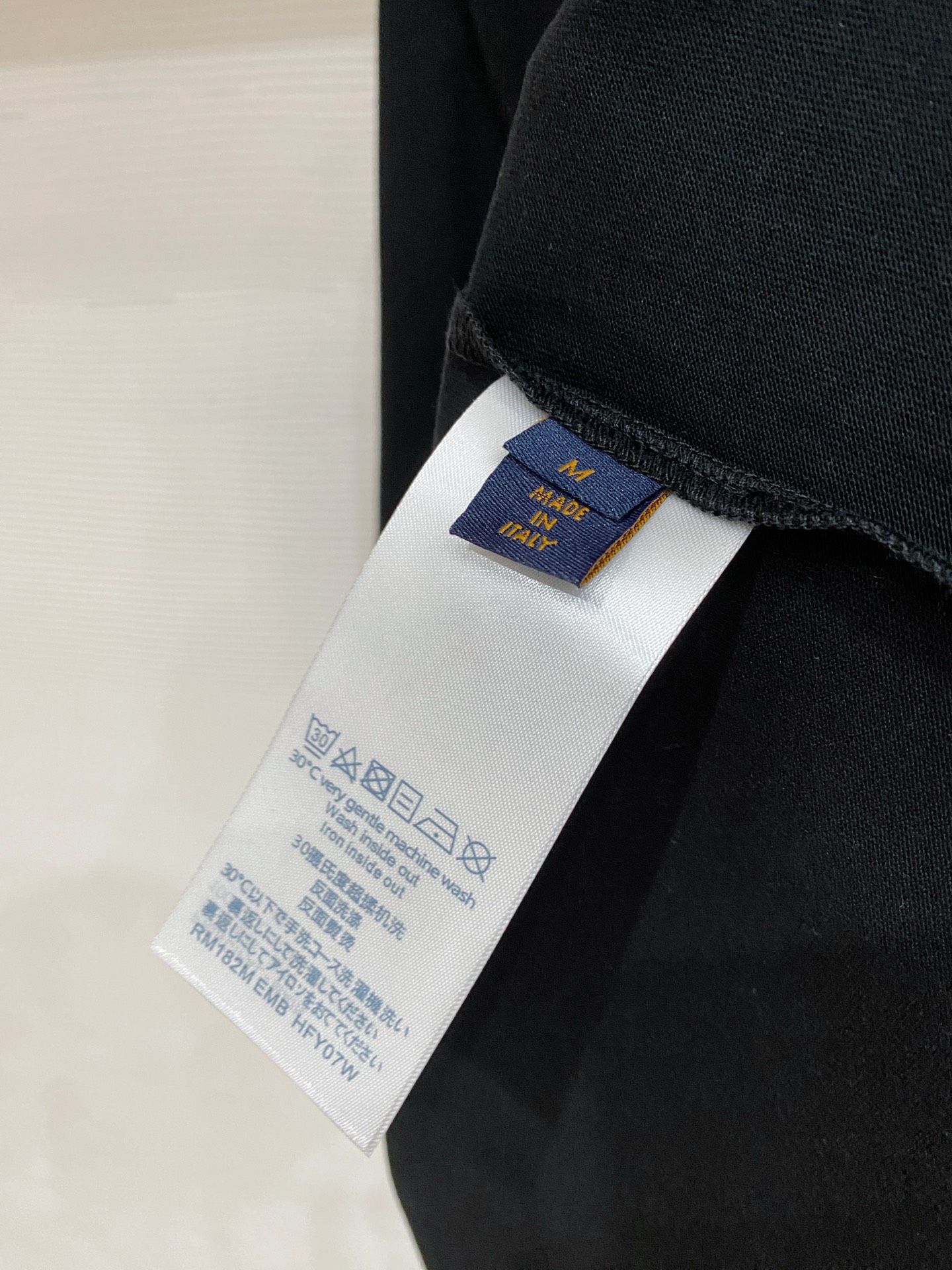 Louis Vuitton Basic Clothing Cotton Black S-l-xxl