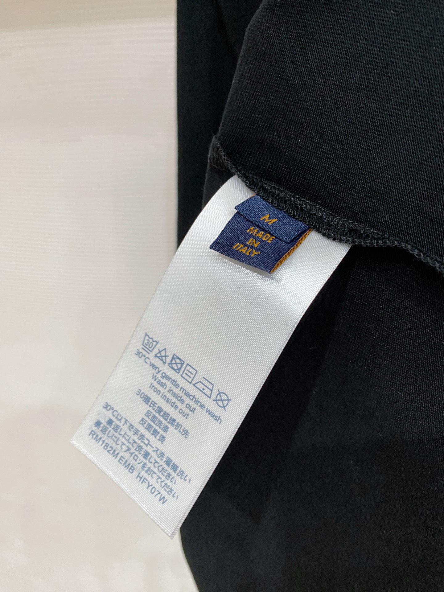 Louis Vuitton Basic Clothing Cotton Black S-l-xxl