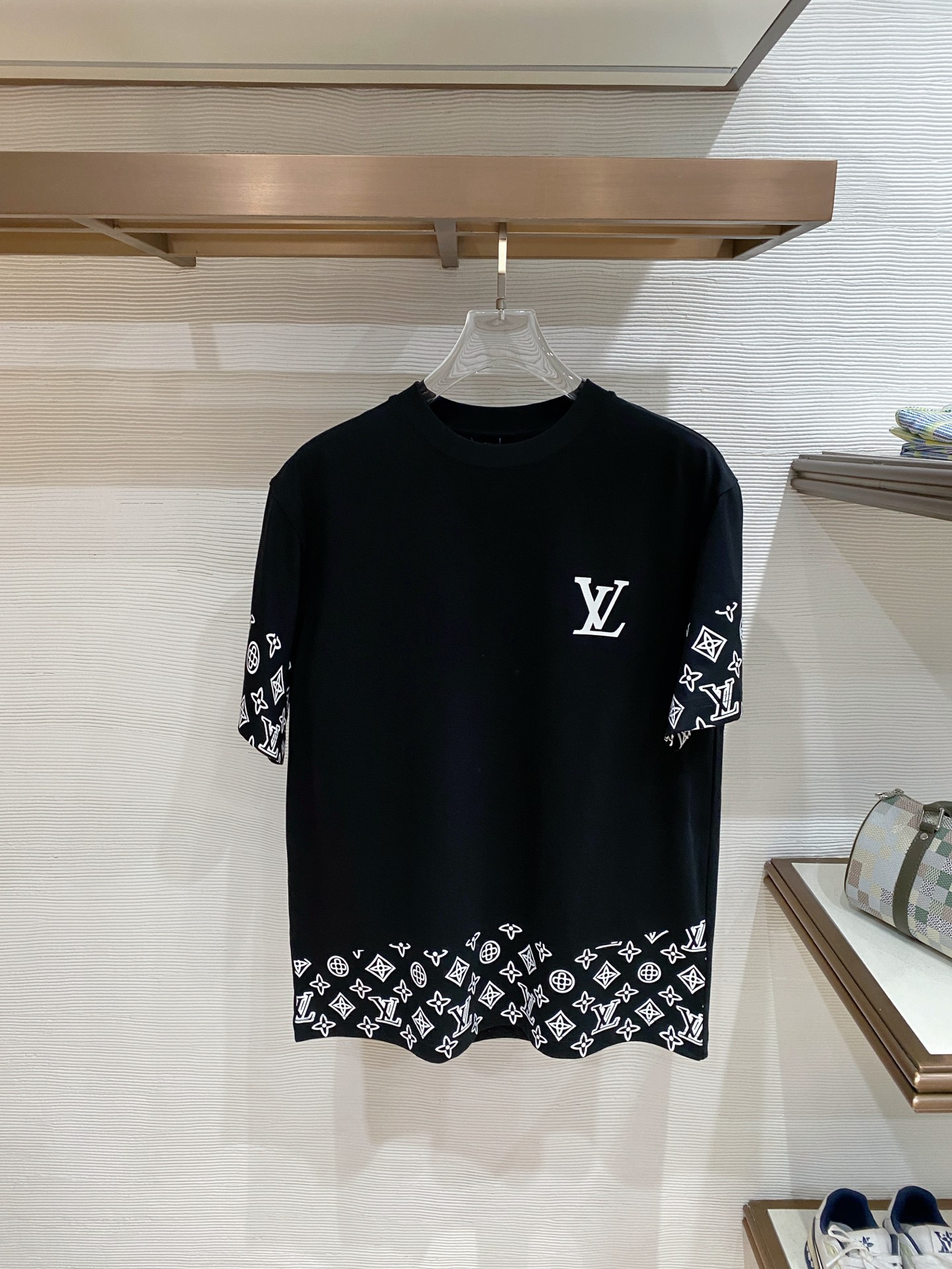 Louis Vuitton Basic Clothing Cotton Black S-l-xxl