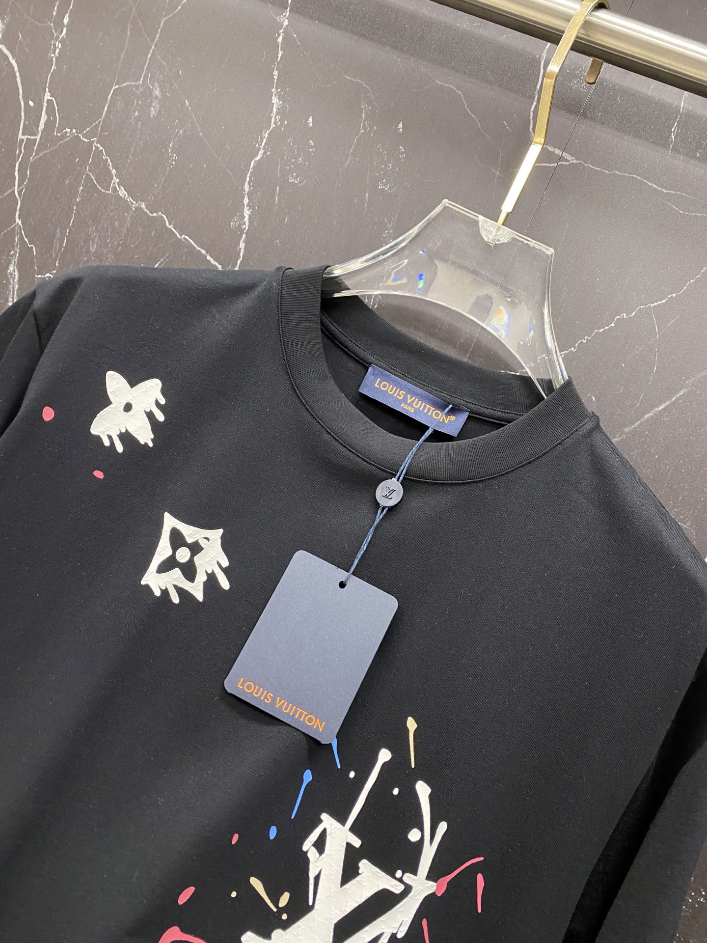 Louis Vuitton Basic Clothing Cotton Black S-l-xxl