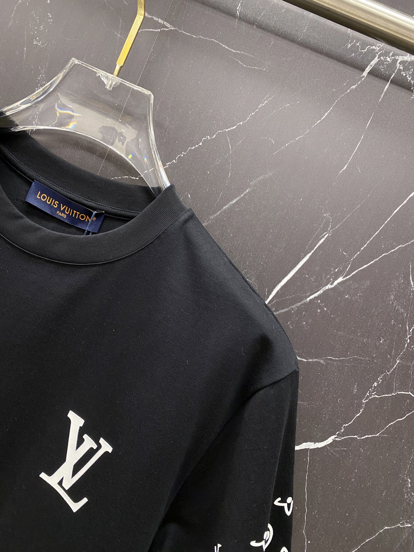 Louis Vuitton Basic Clothing Cotton Black S-l-xxl