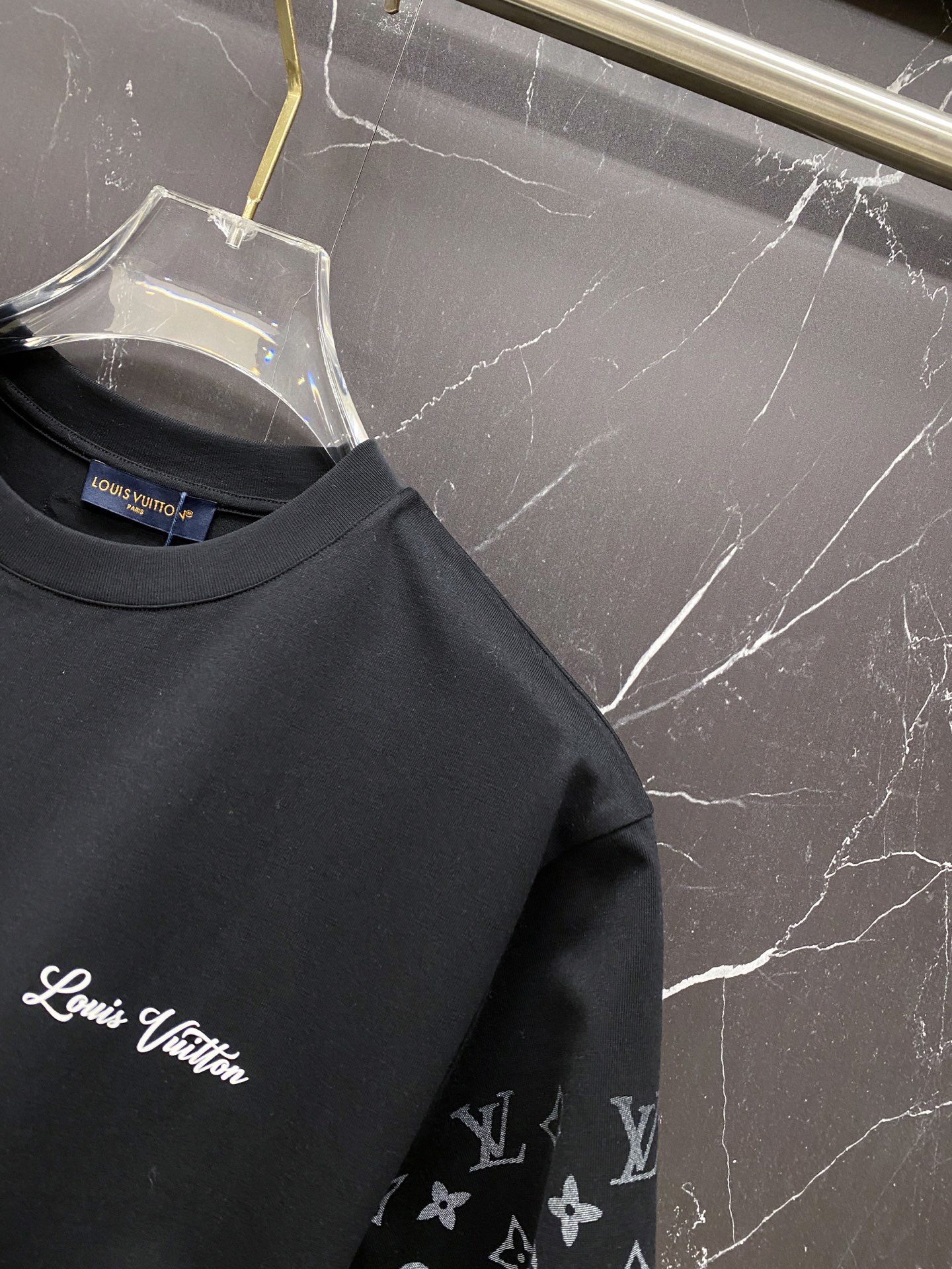 Louis Vuitton Basic Clothing Cotton Black S-l-xxl