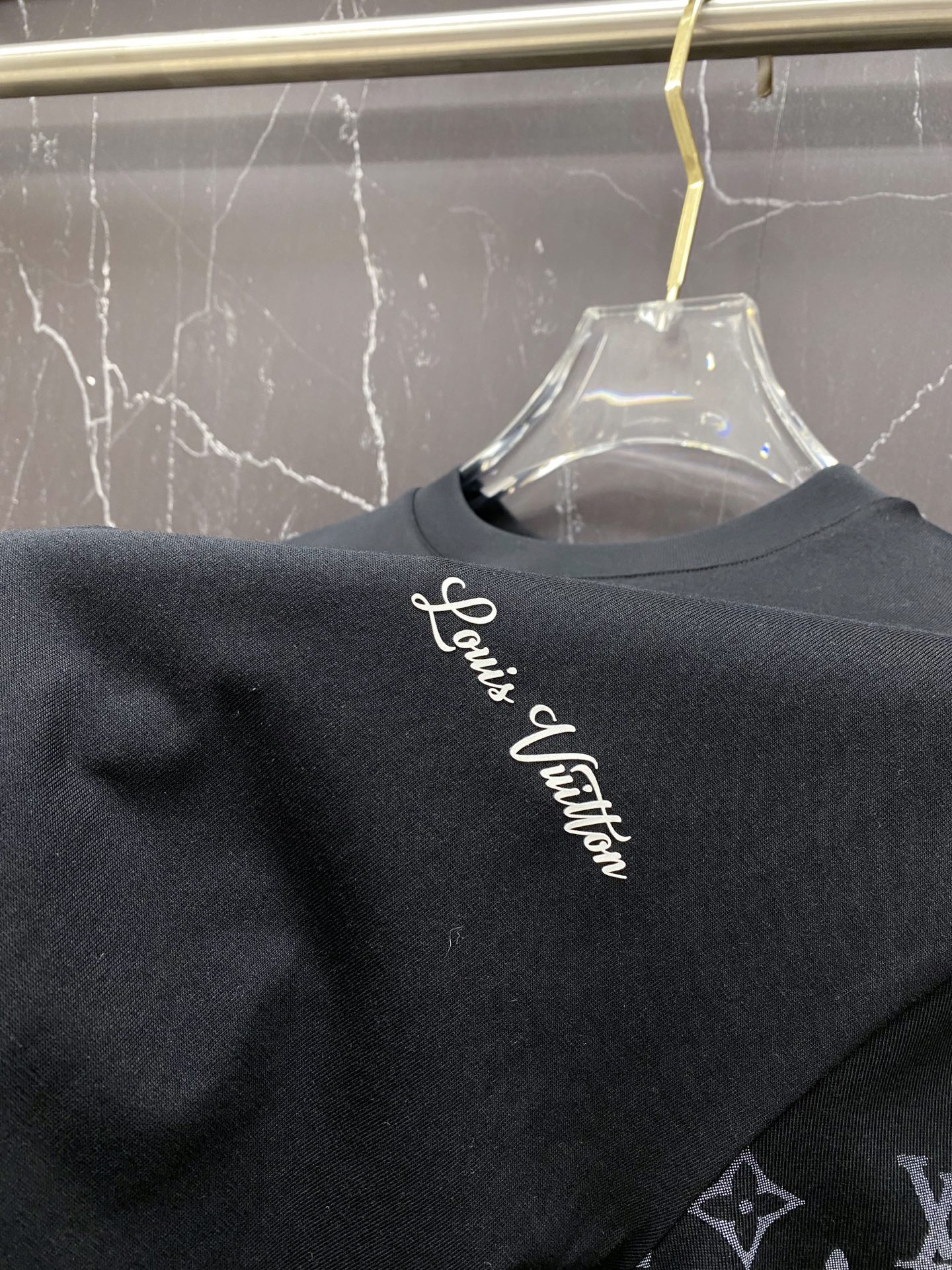 Louis Vuitton Basic Clothing Cotton Black S-l-xxl