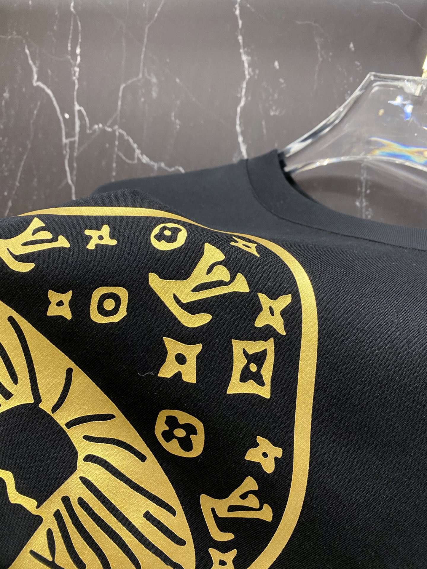 Louis Vuitton Basic Clothing Cotton Black S-l-xxl