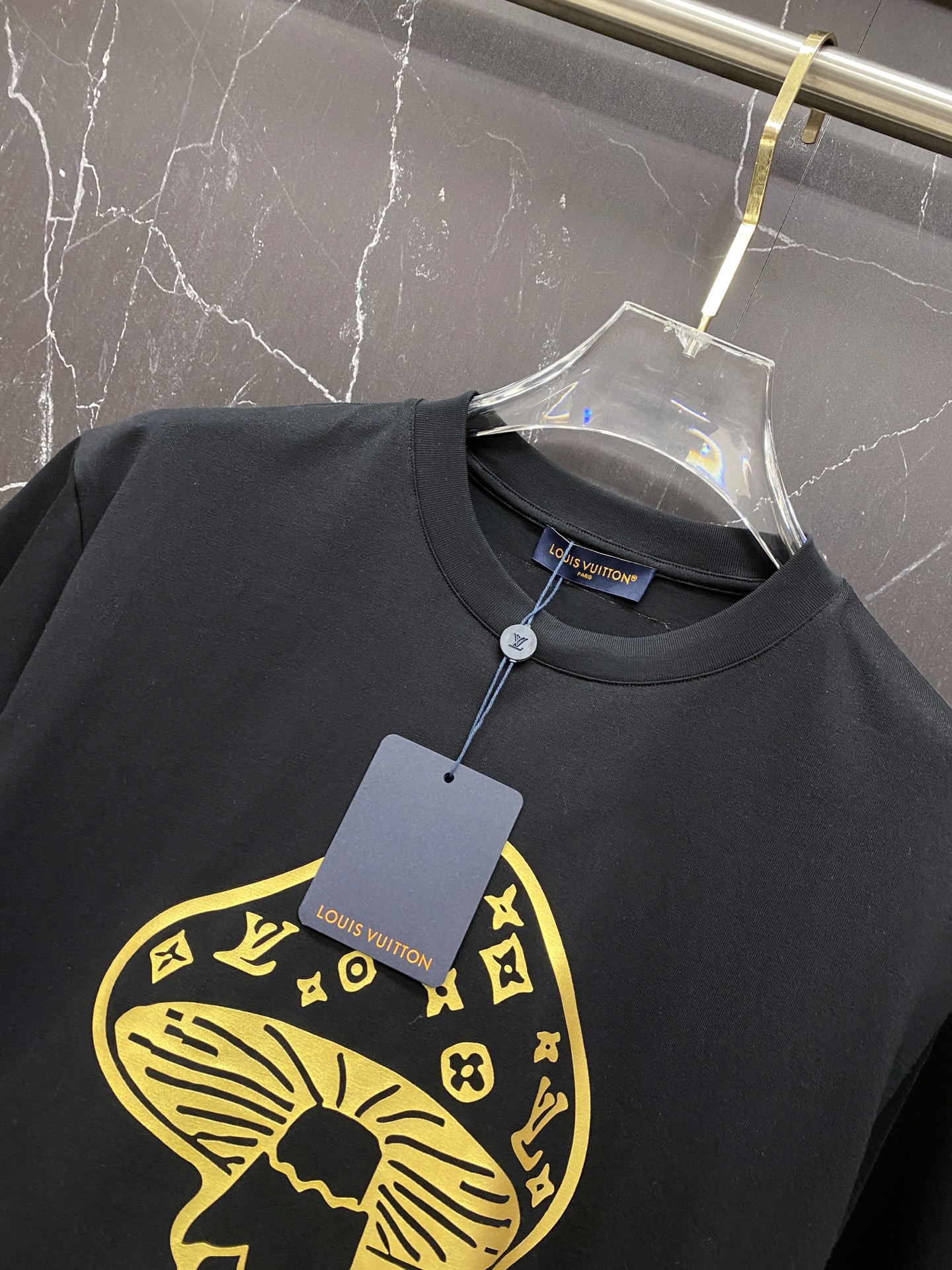 Louis Vuitton Basic Clothing Cotton Black S-l-xxl