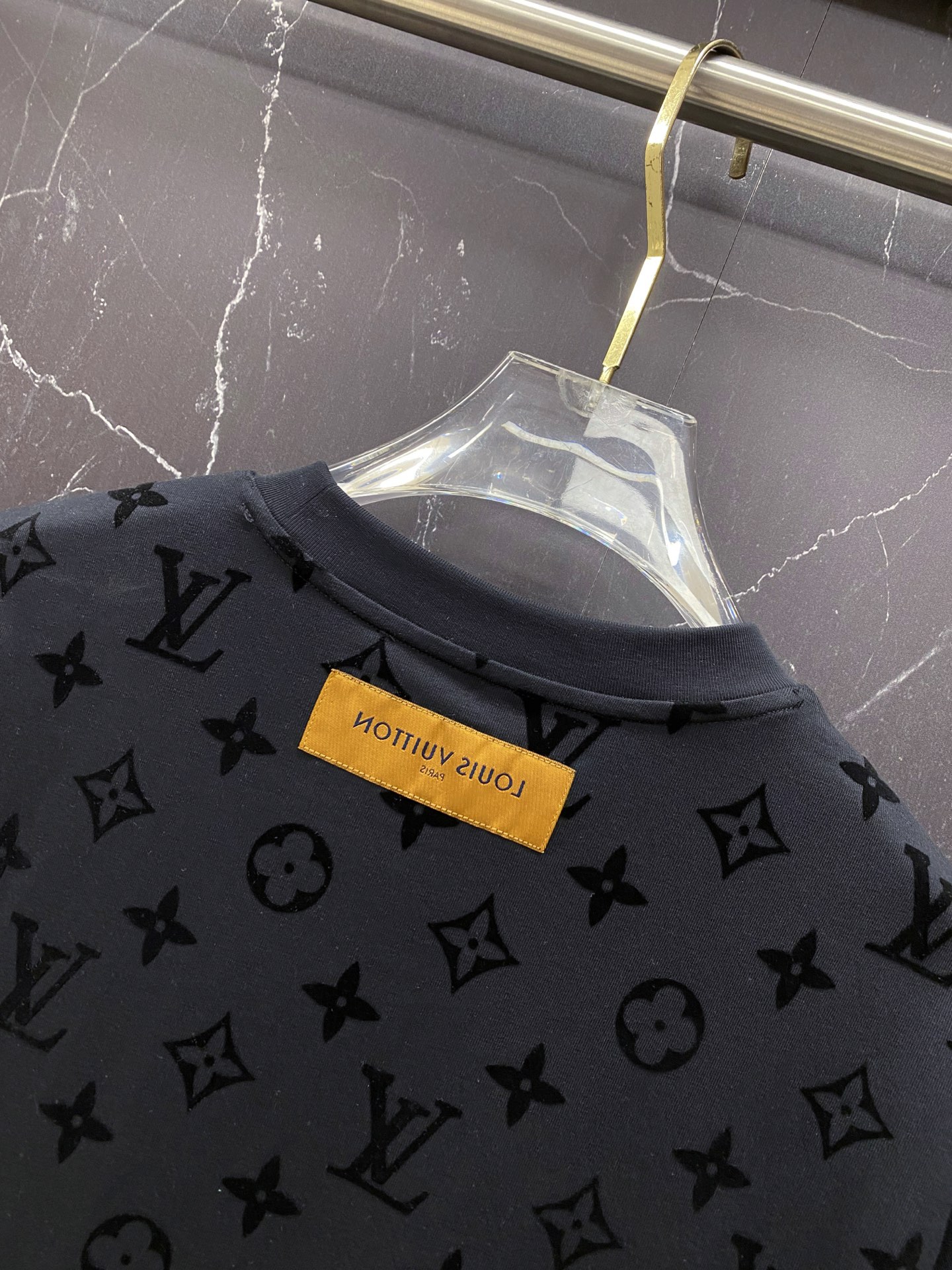 Louis Vuitton Basic Clothing Cotton Black S-l-xxl