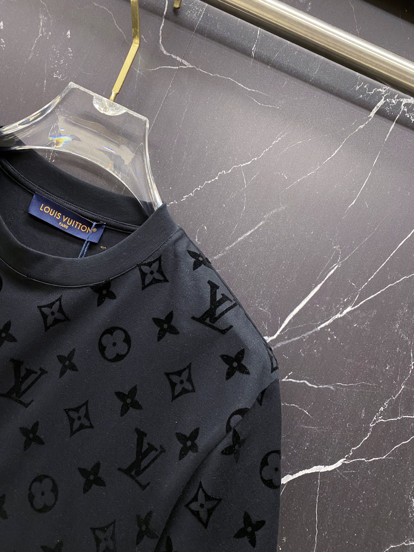 Louis Vuitton Basic Clothing Cotton Black S-l-xxl