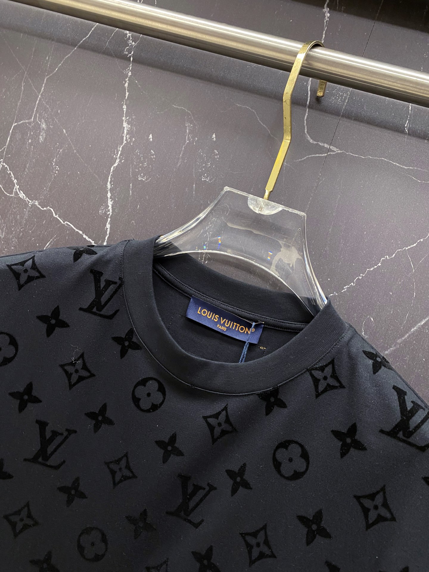 Louis Vuitton Basic Clothing Cotton Black S-l-xxl