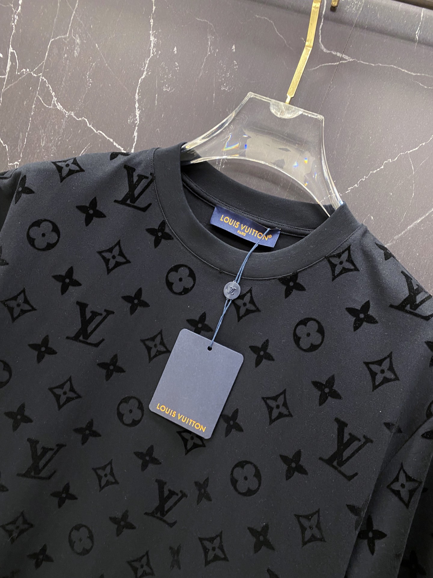 Louis Vuitton Basic Clothing Cotton Black S-l-xxl