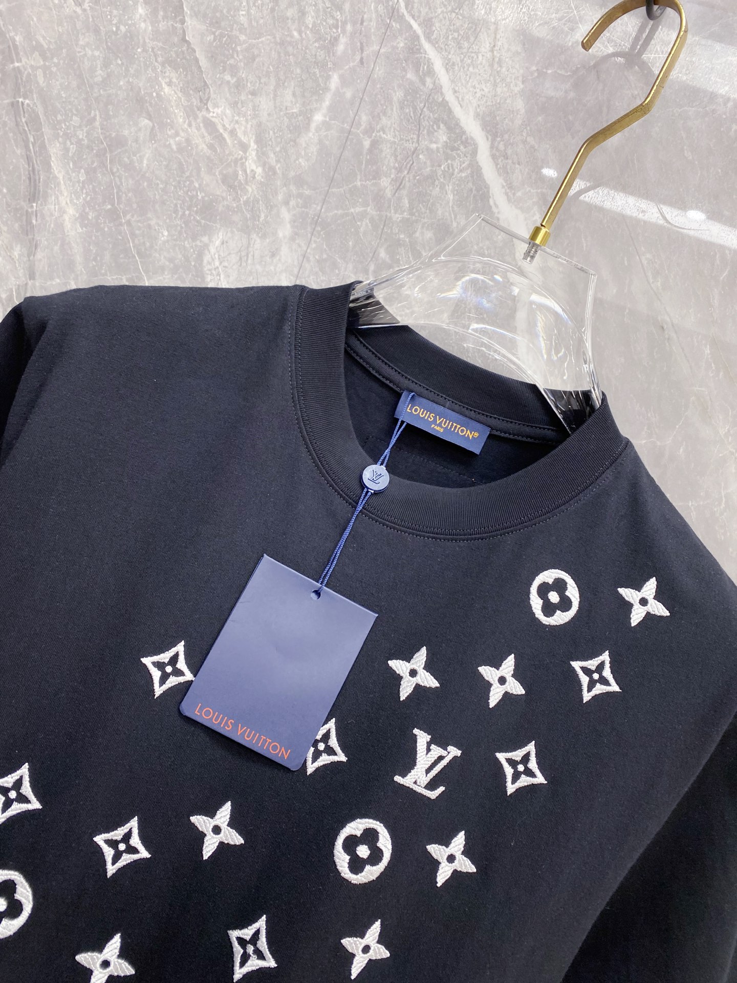 Louis Vuitton Basic Clothing Cotton Black S-l-xxl