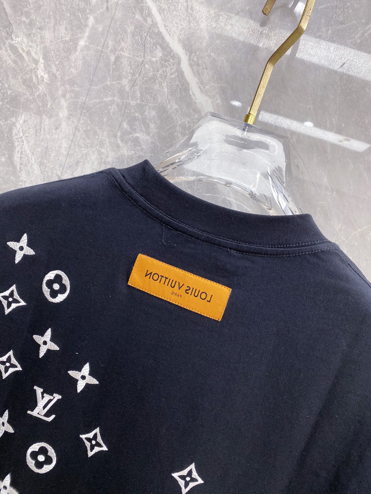 Louis Vuitton Basic Clothing Cotton Black S-l-xxl