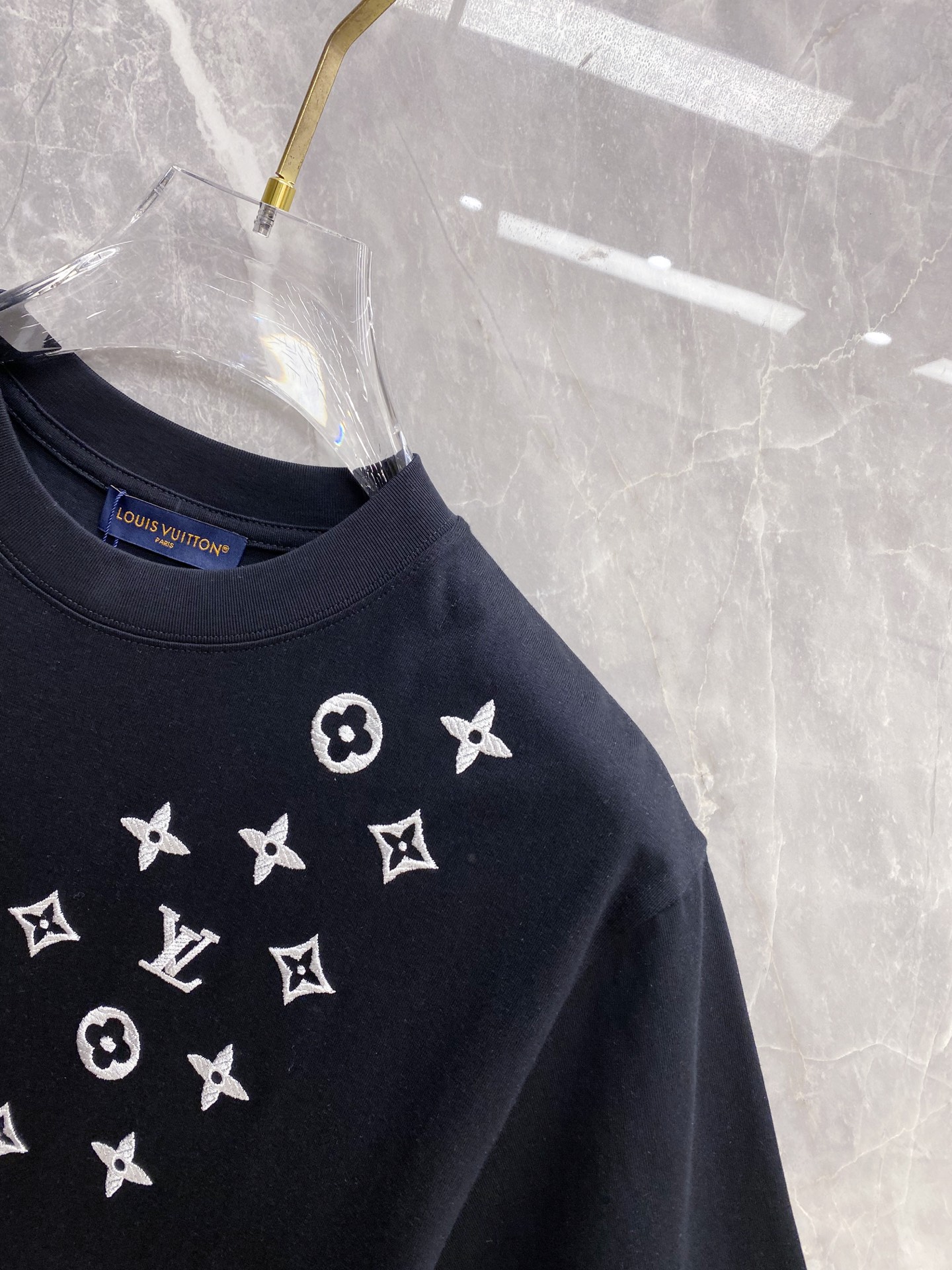 Louis Vuitton Basic Clothing Cotton Black S-l-xxl