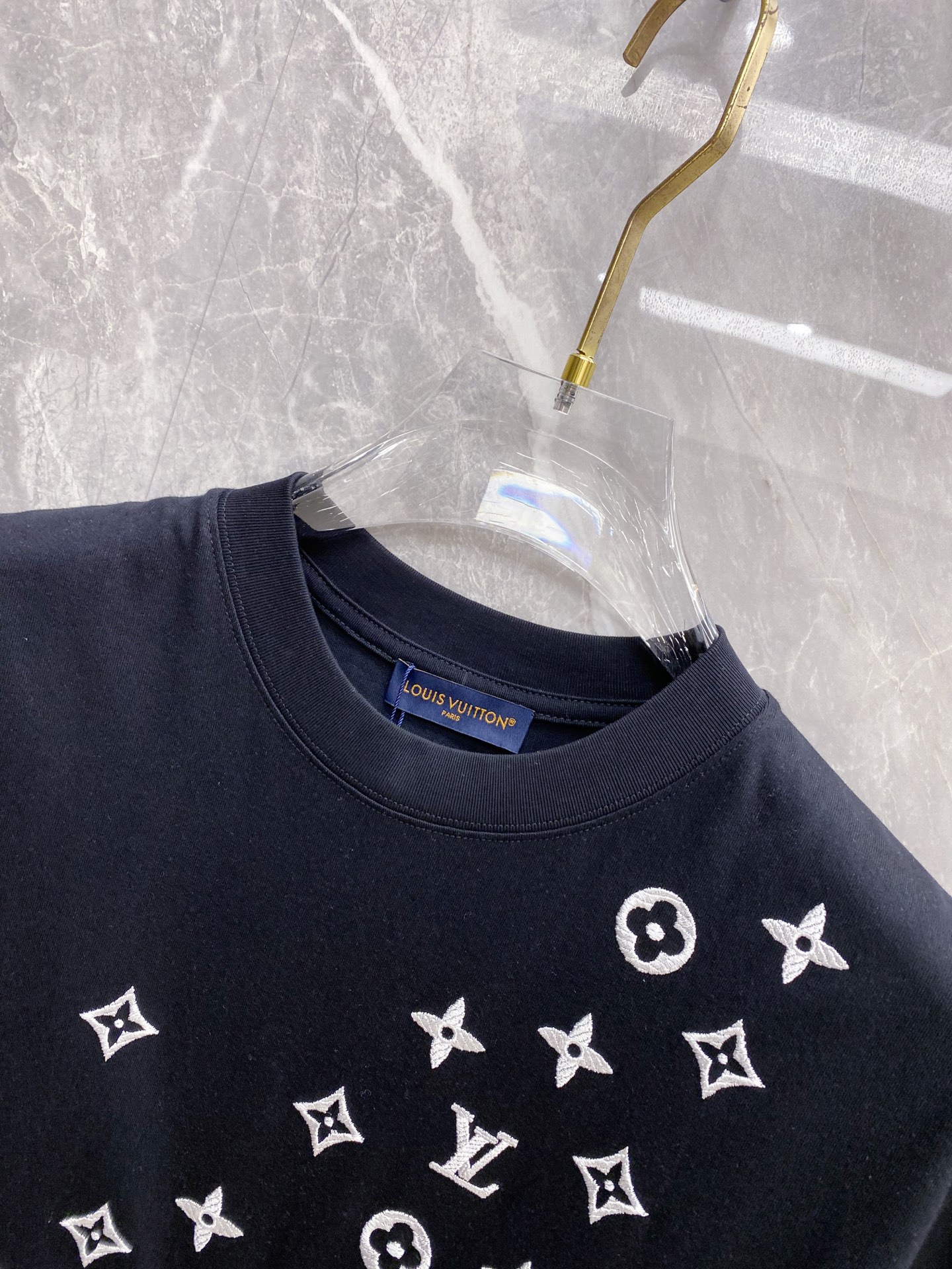 Louis Vuitton Basic Clothing Cotton Black S-l-xxl