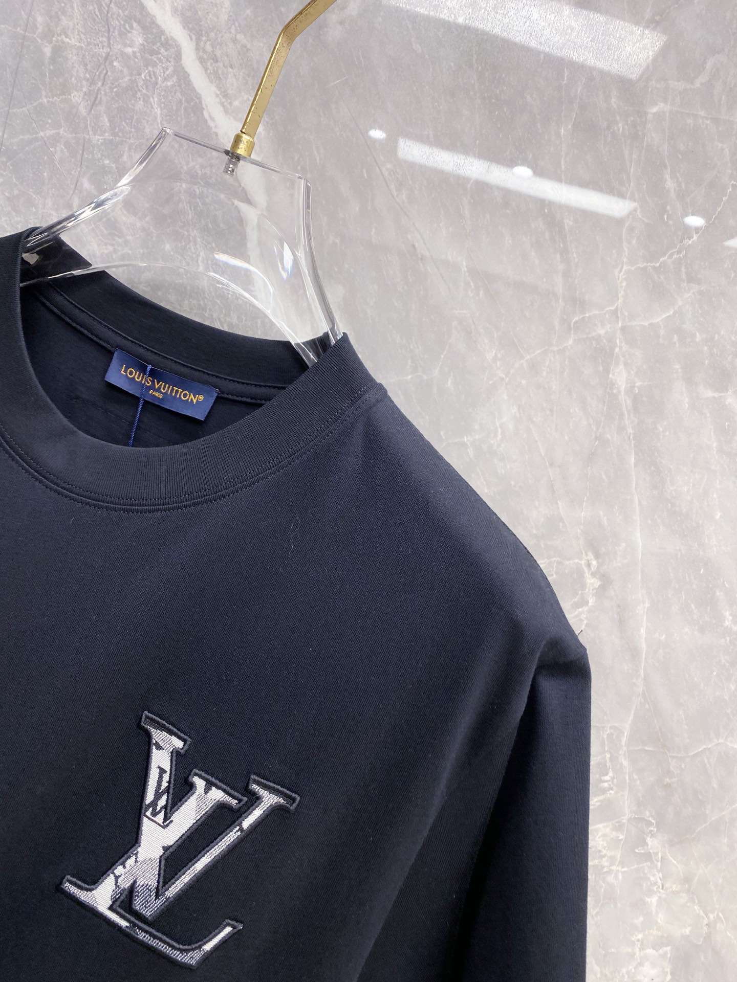 Louis Vuitton Basic Clothing Cotton Black S-l-xxl