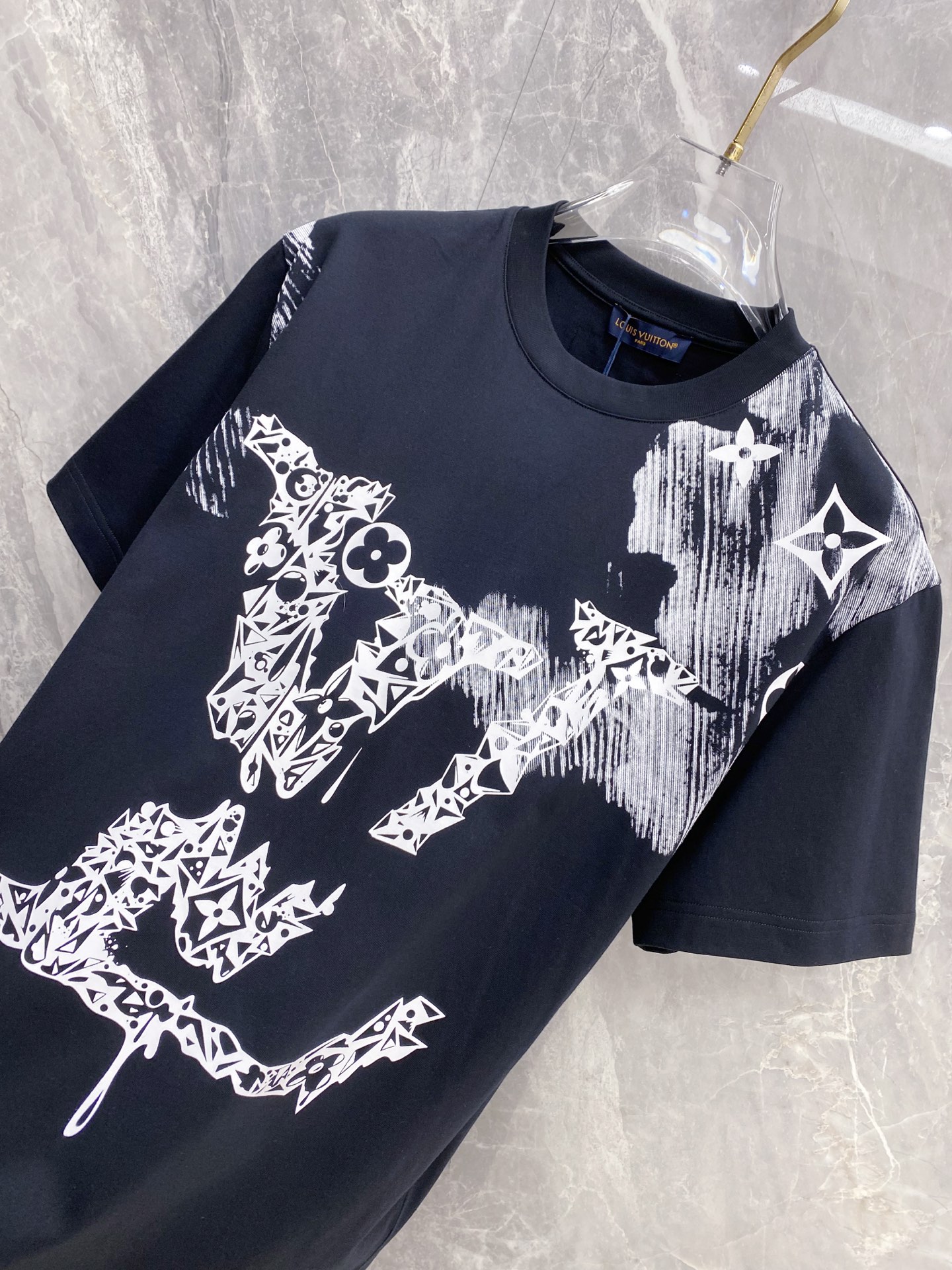 Louis Vuitton Basic Clothing Cotton Black S-l-xxl