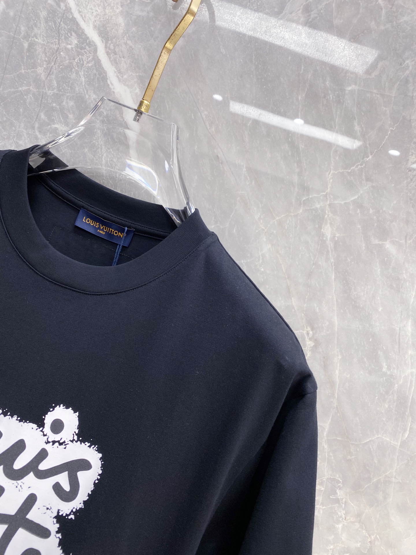 Louis Vuitton Basic Clothing Cotton Black S-l-xxl