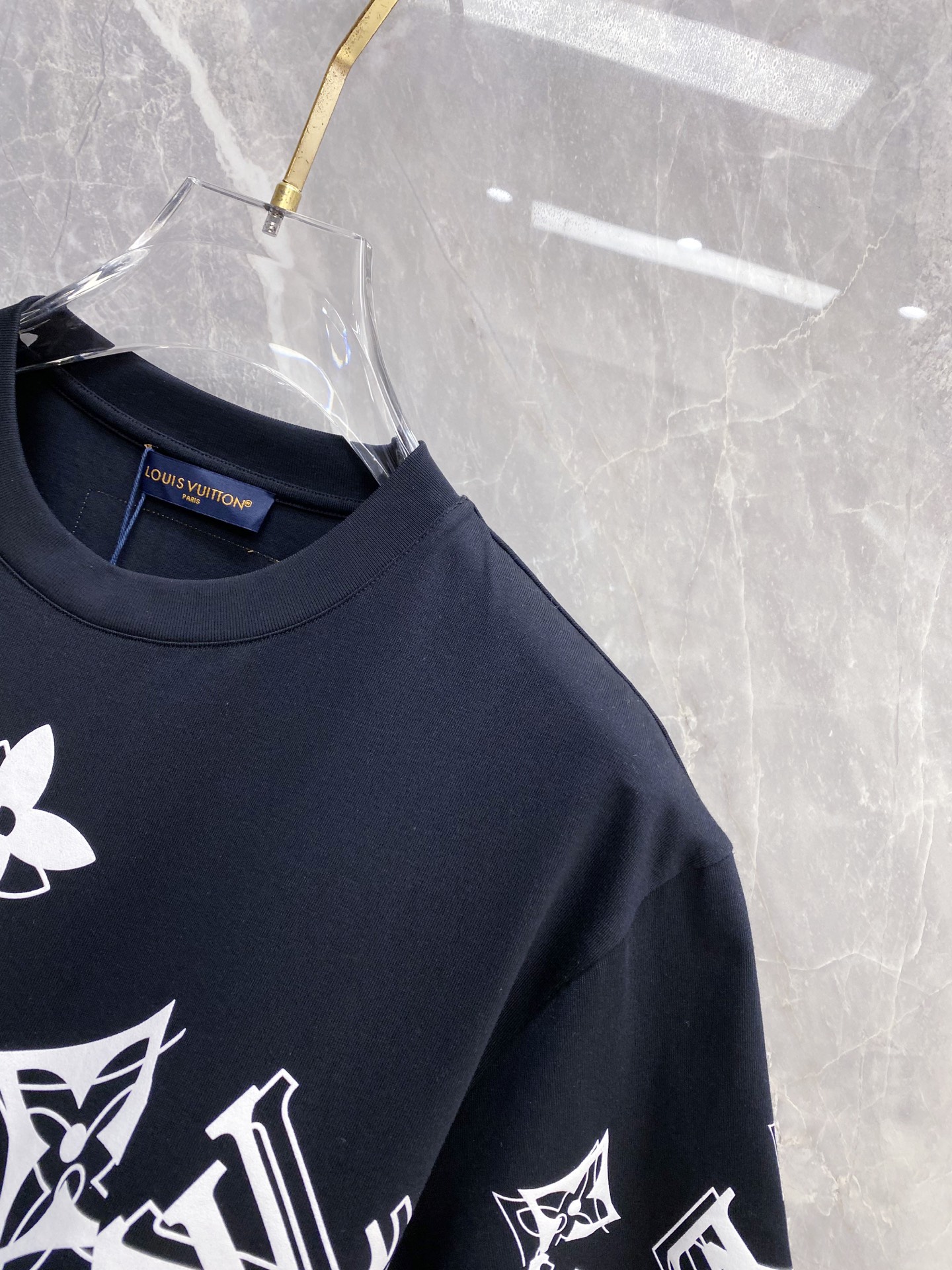 Louis Vuitton Basic Clothing Cotton Black S-l-xxl