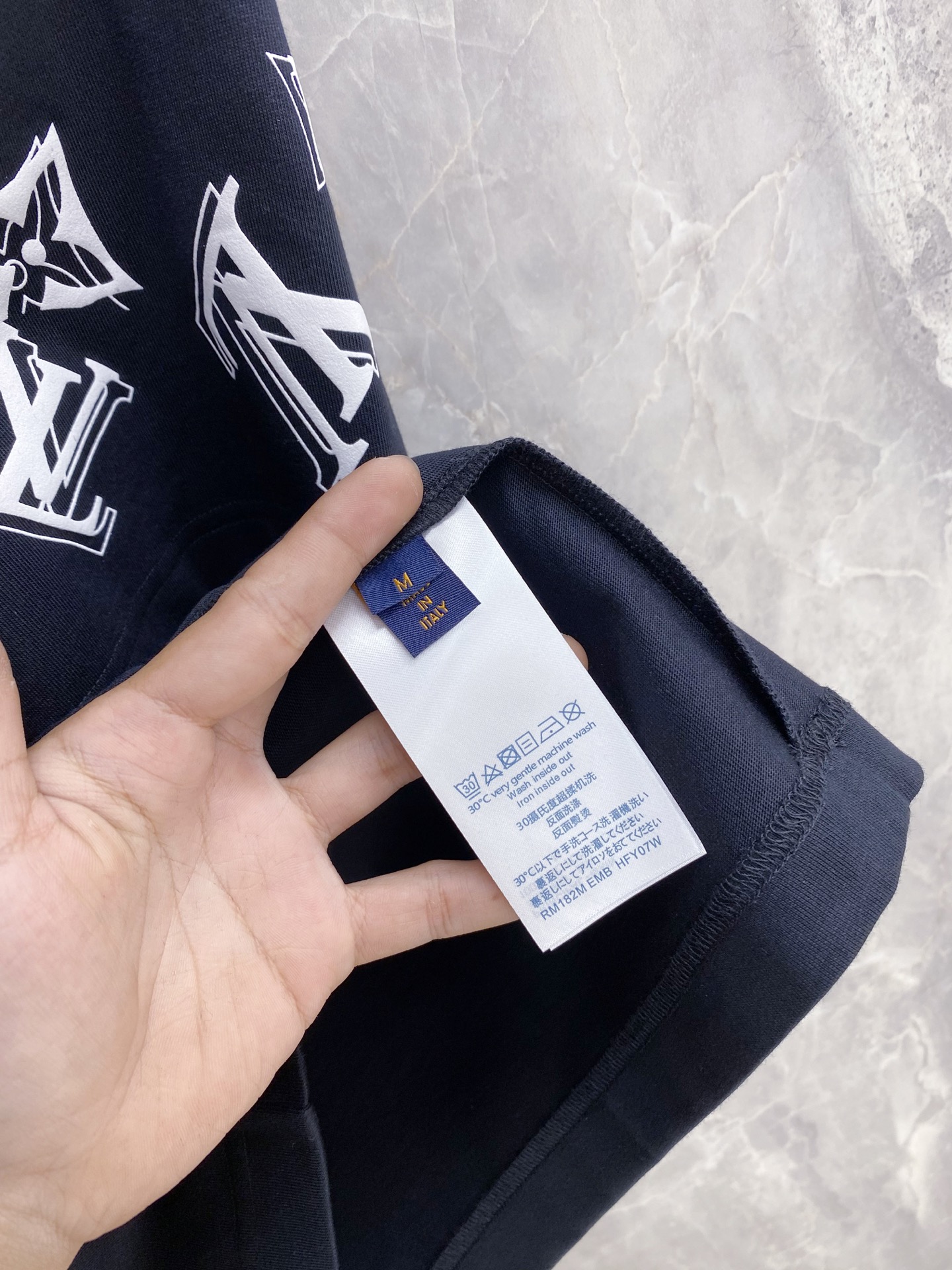 Louis Vuitton Basic Clothing Cotton Black S-l-xxl