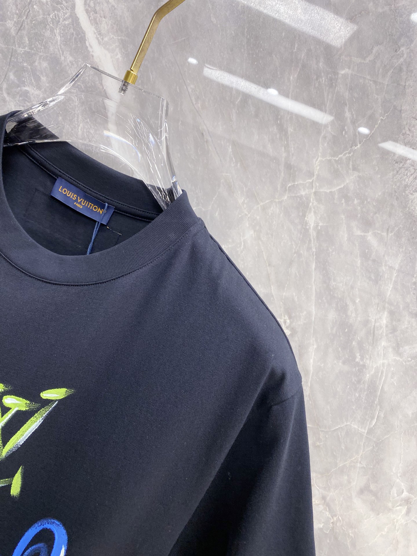 Louis Vuitton Basic Clothing Cotton Black S-l-xxl