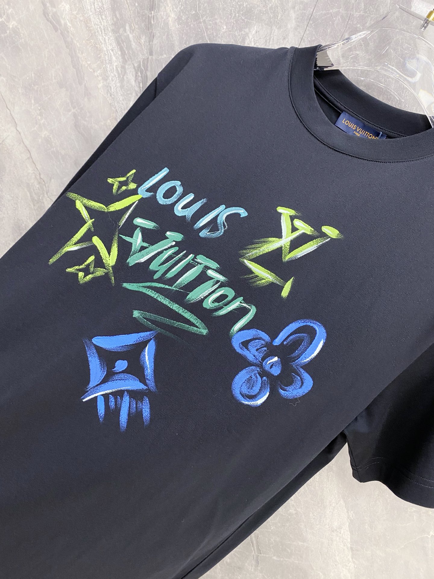 Louis Vuitton Basic Clothing Cotton Black S-l-xxl