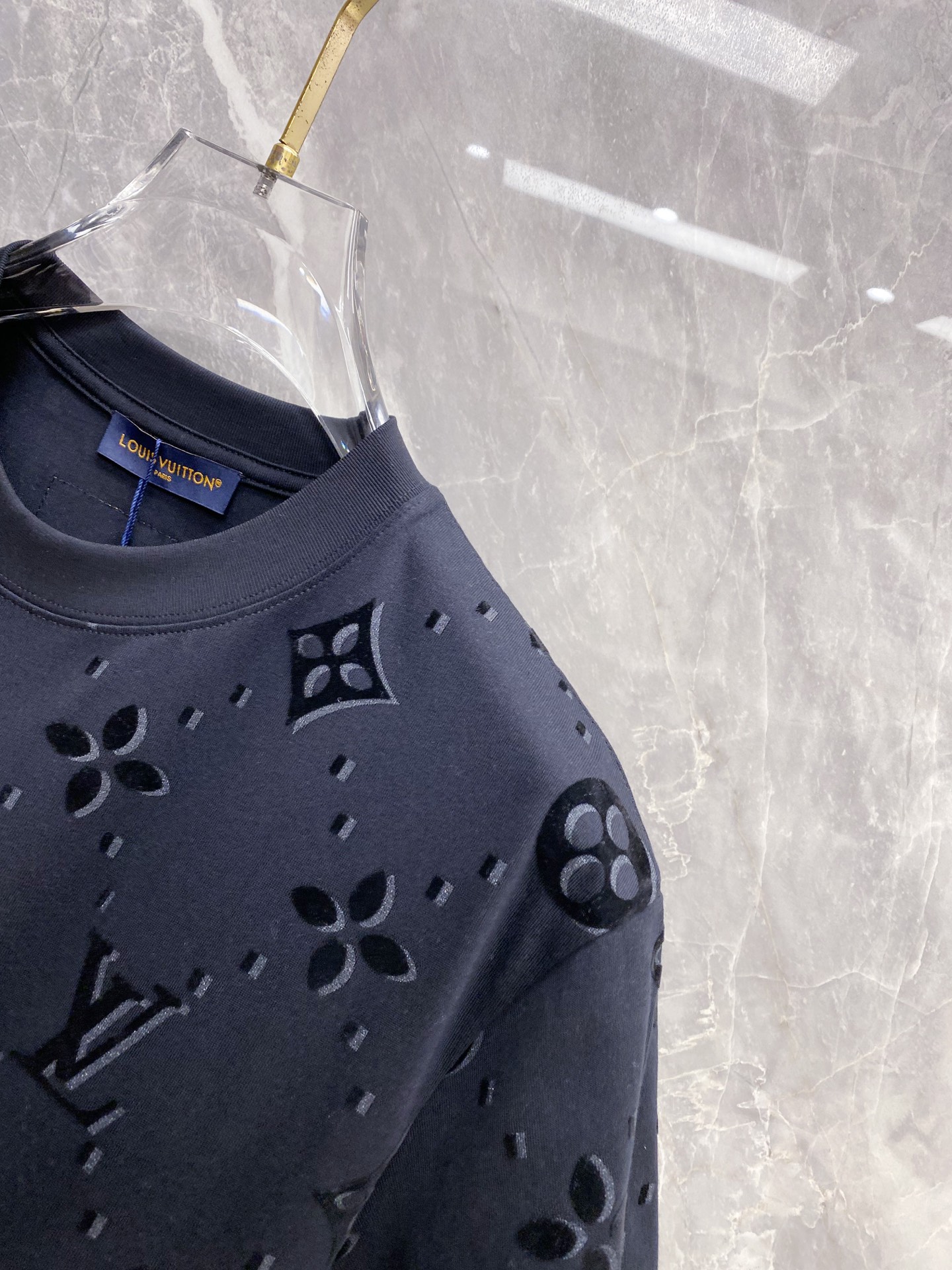 Louis Vuitton Basic Clothing Cotton Black S-l-xxl