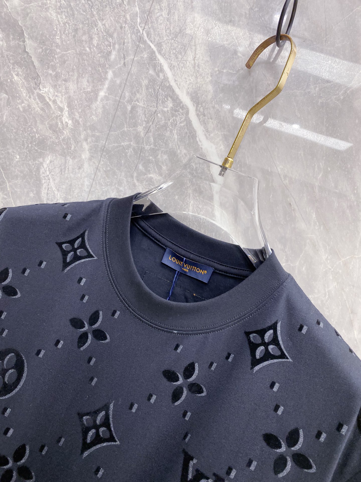 Louis Vuitton Basic Clothing Cotton Black S-l-xxl