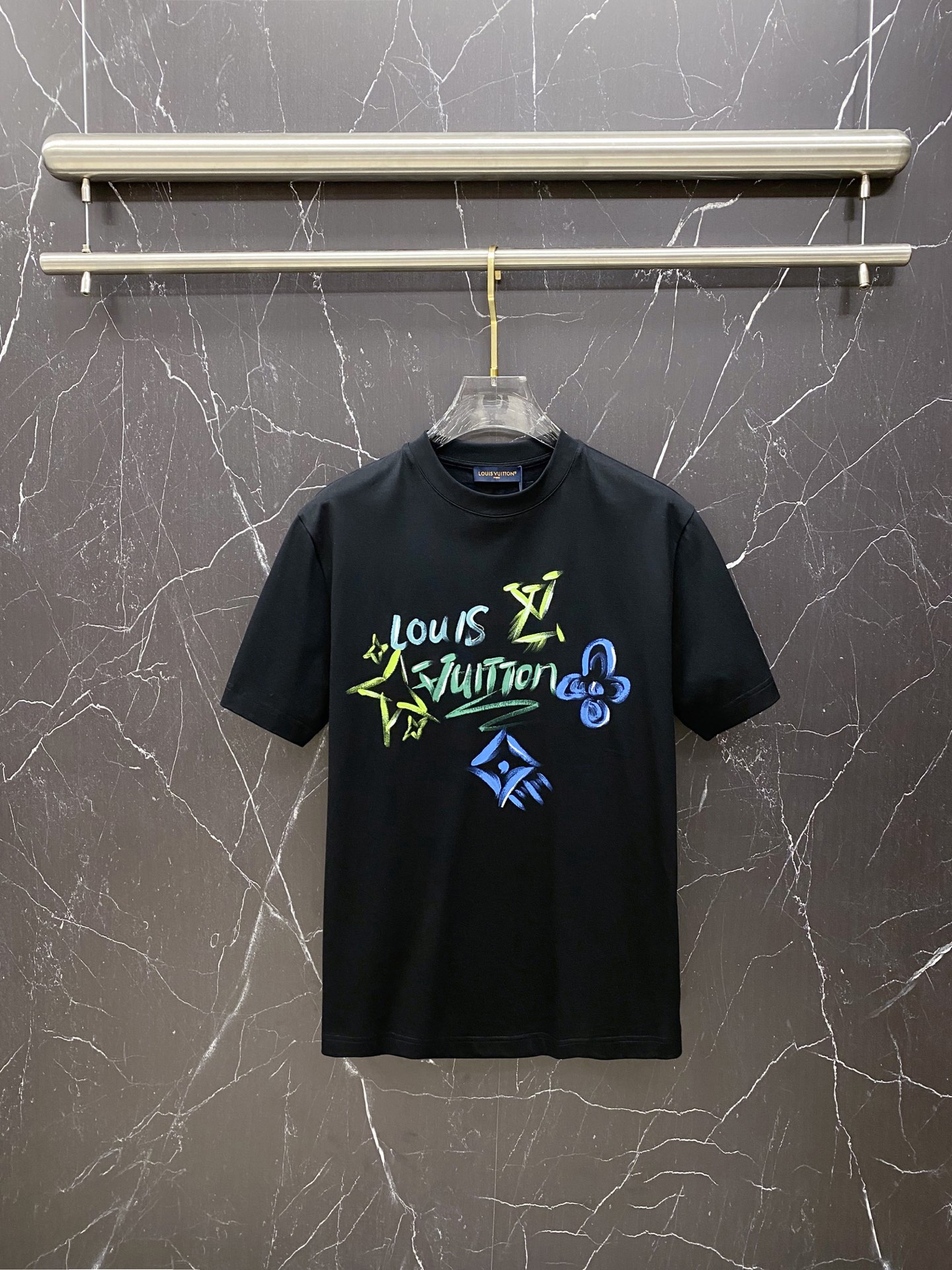 Louis Vuitton Basic Clothing Cotton Black S-l-xxl