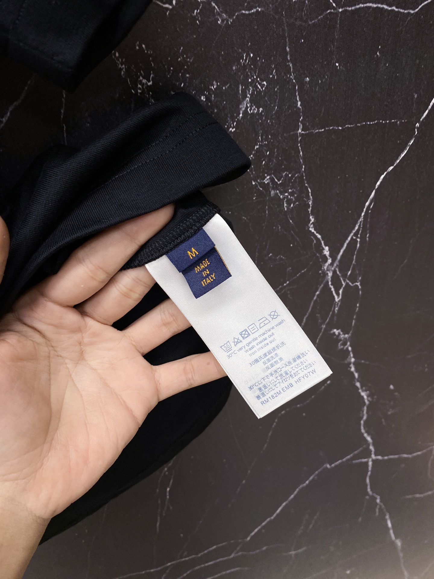 Louis Vuitton Basic Clothing Cotton Black S-l-xxl