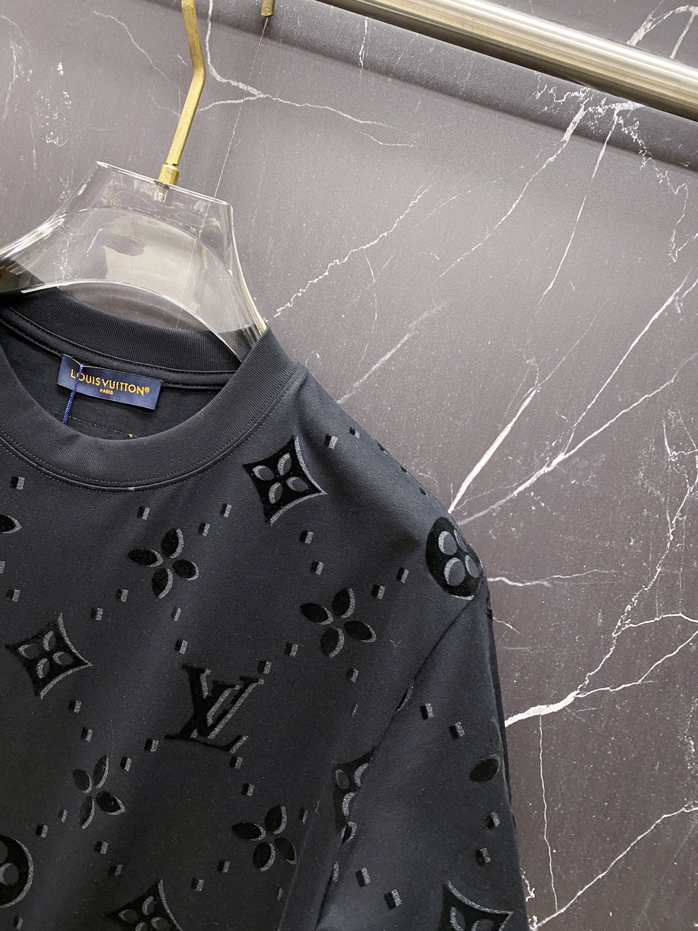 Louis Vuitton Basic Clothing Cotton Black S-l-xxl