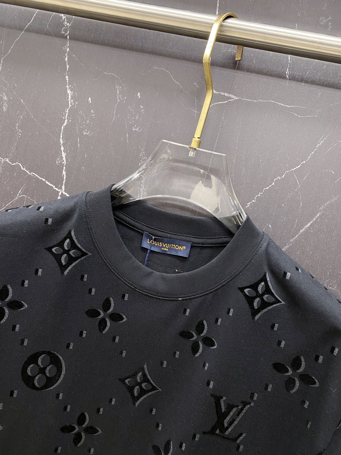 Louis Vuitton Basic Clothing Cotton Black S-l-xxl