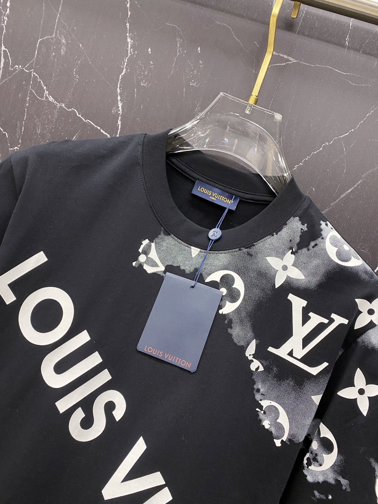 Louis Vuitton Basic Clothing Cotton Black S-l-xxl