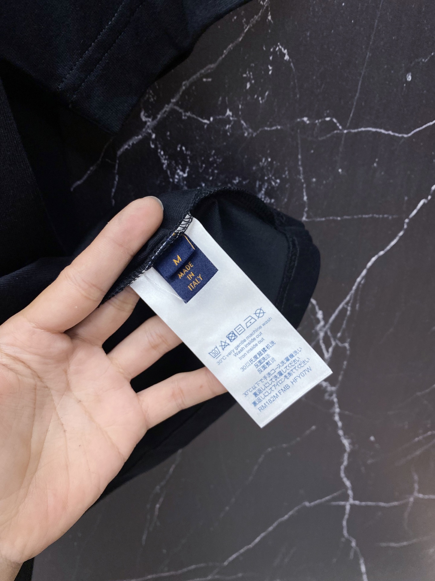 Louis Vuitton Basic Clothing Cotton Black S-l-xxl