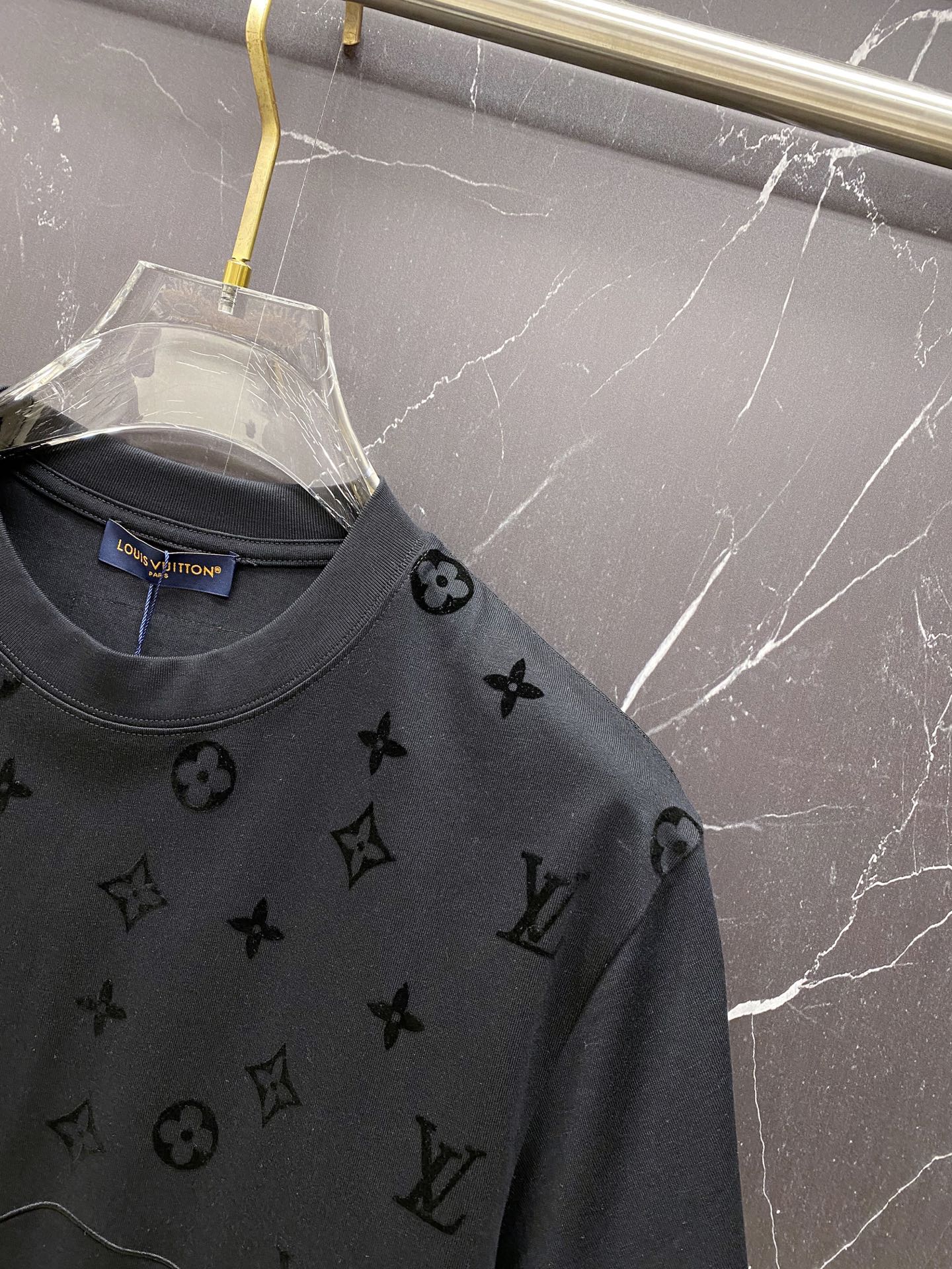 Louis Vuitton Basic Clothing Cotton Black S-l-xxl