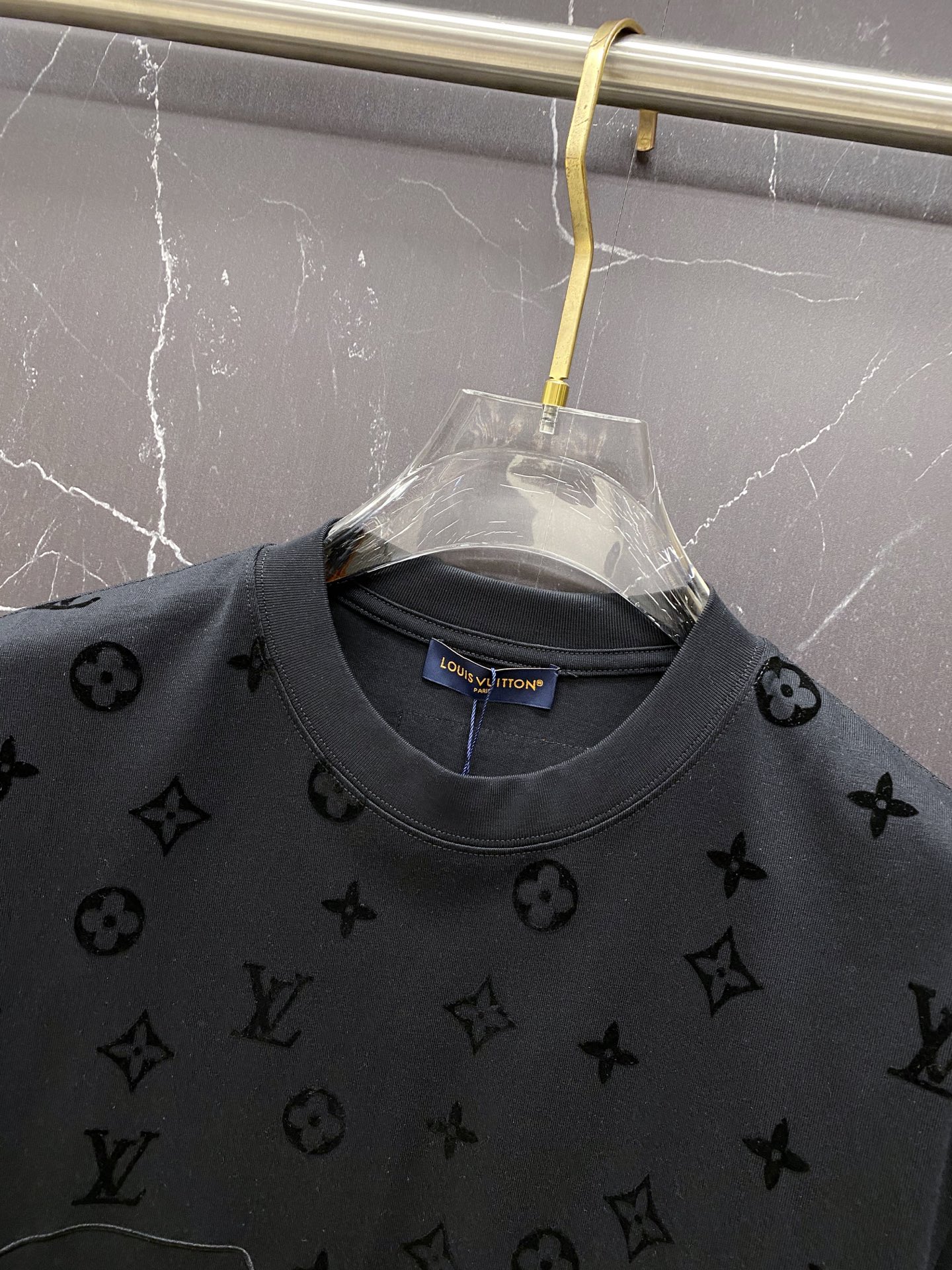 Louis Vuitton Basic Clothing Cotton Black S-l-xxl