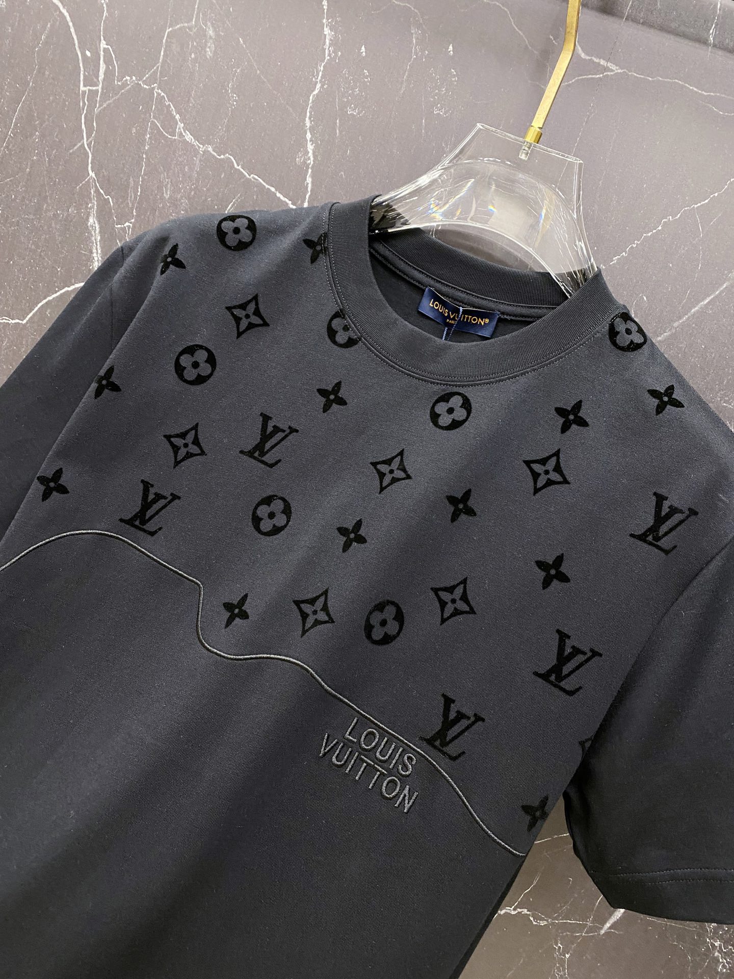 Louis Vuitton Basic Clothing Cotton Black S-l-xxl