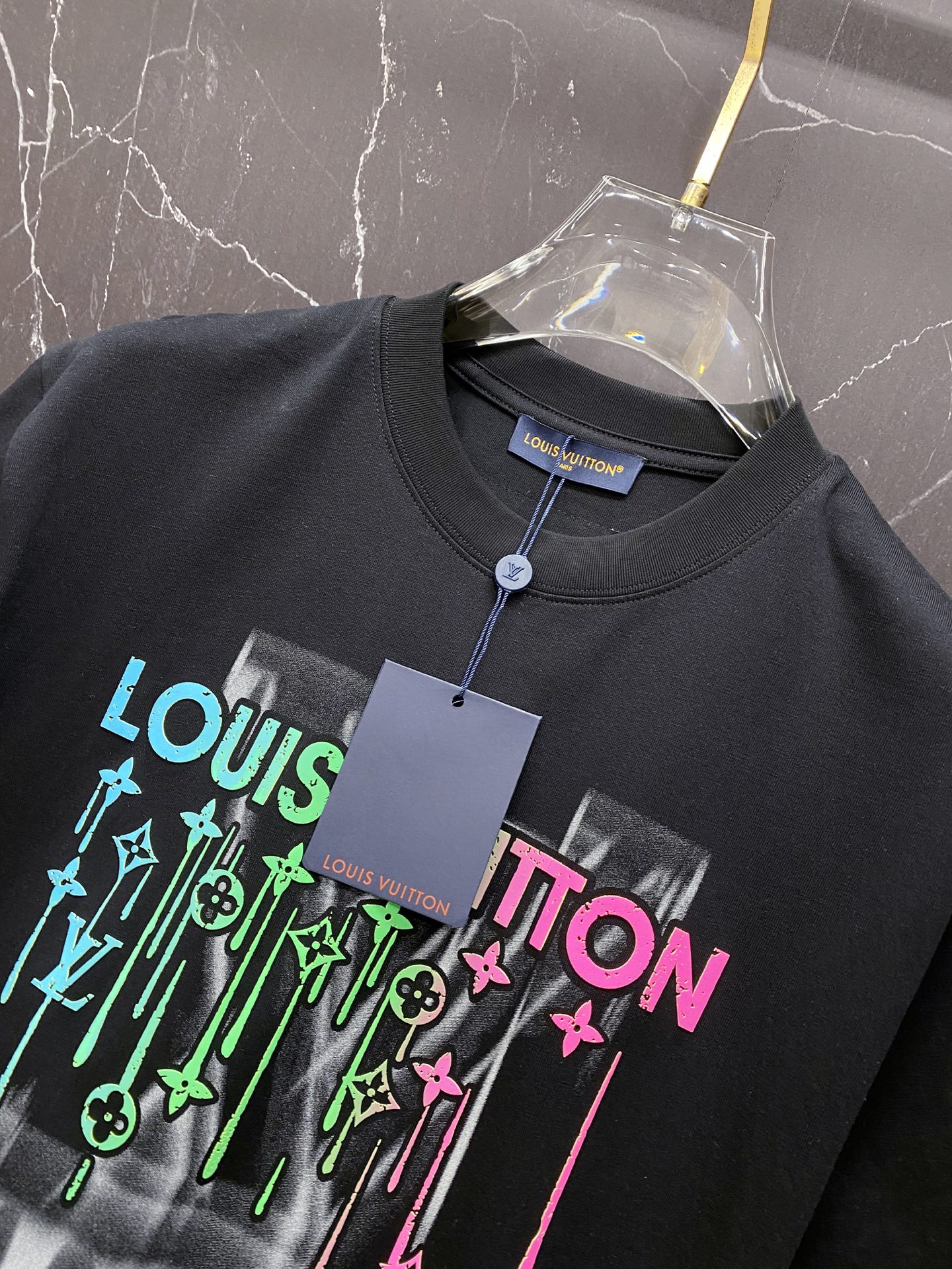 Louis Vuitton Basic Clothing Cotton Black S-l-xxl