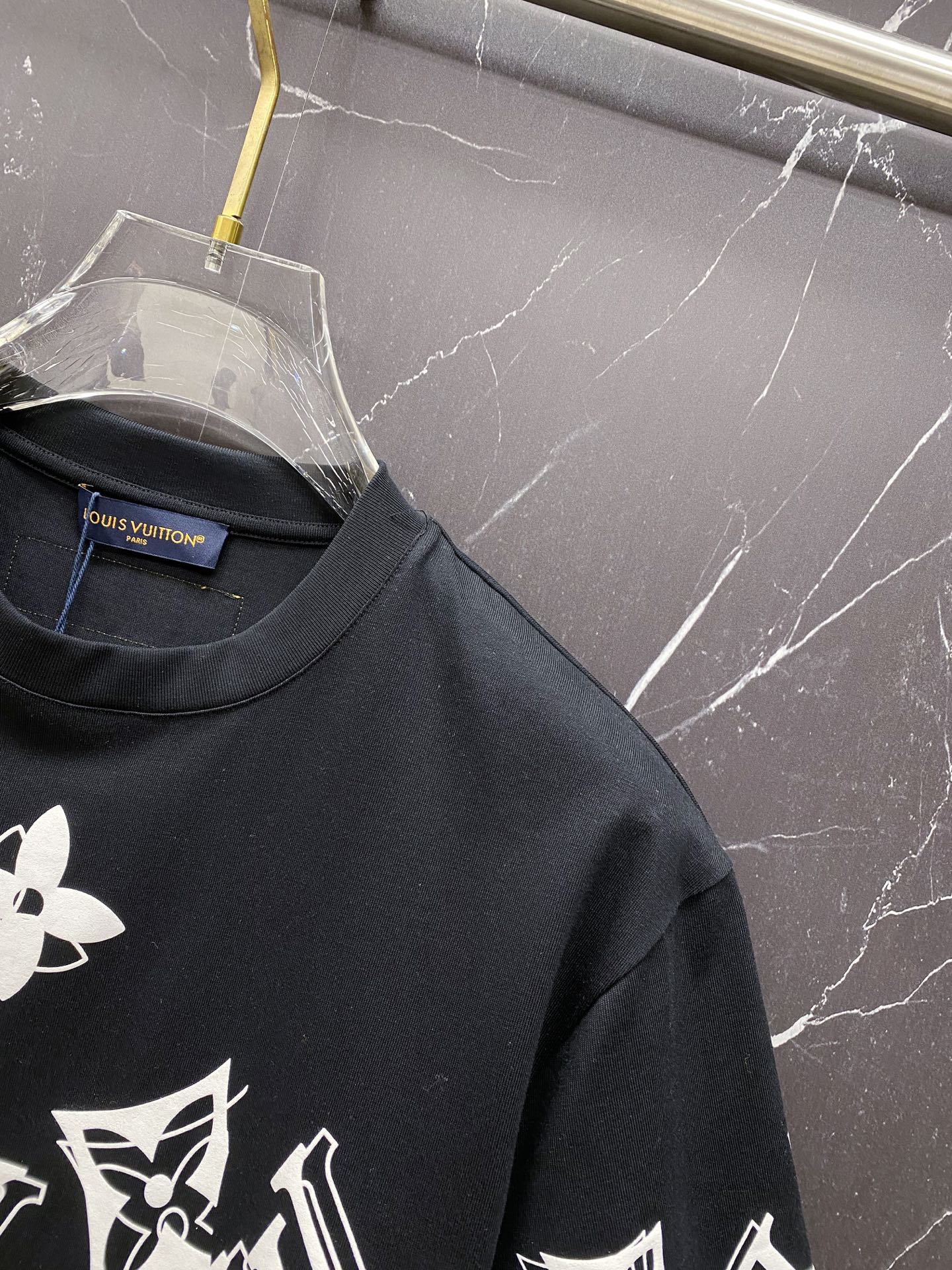 Louis Vuitton Basic Clothing Cotton Black S-l-xxl