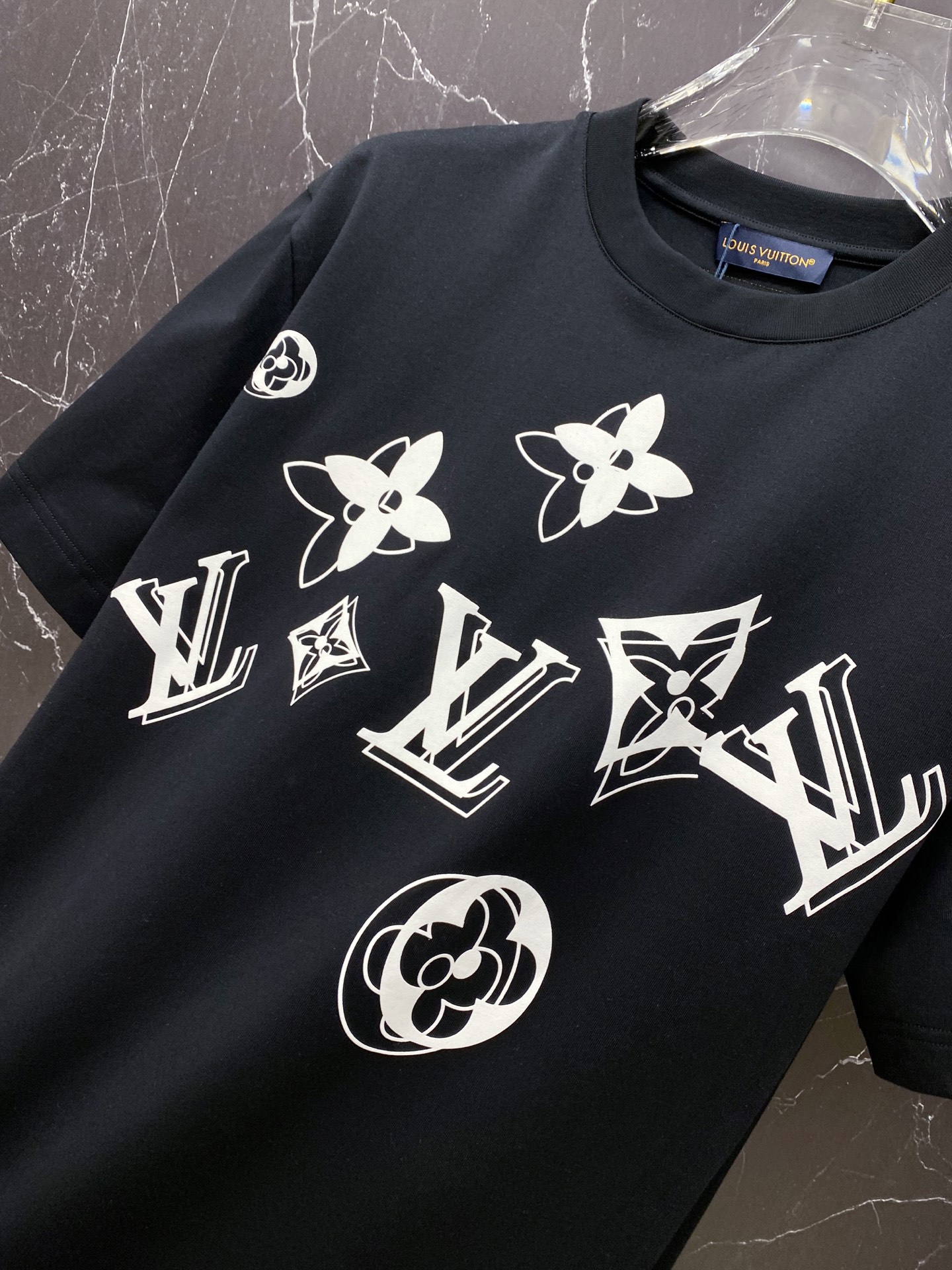 Louis Vuitton Basic Clothing Cotton Black S-l-xxl