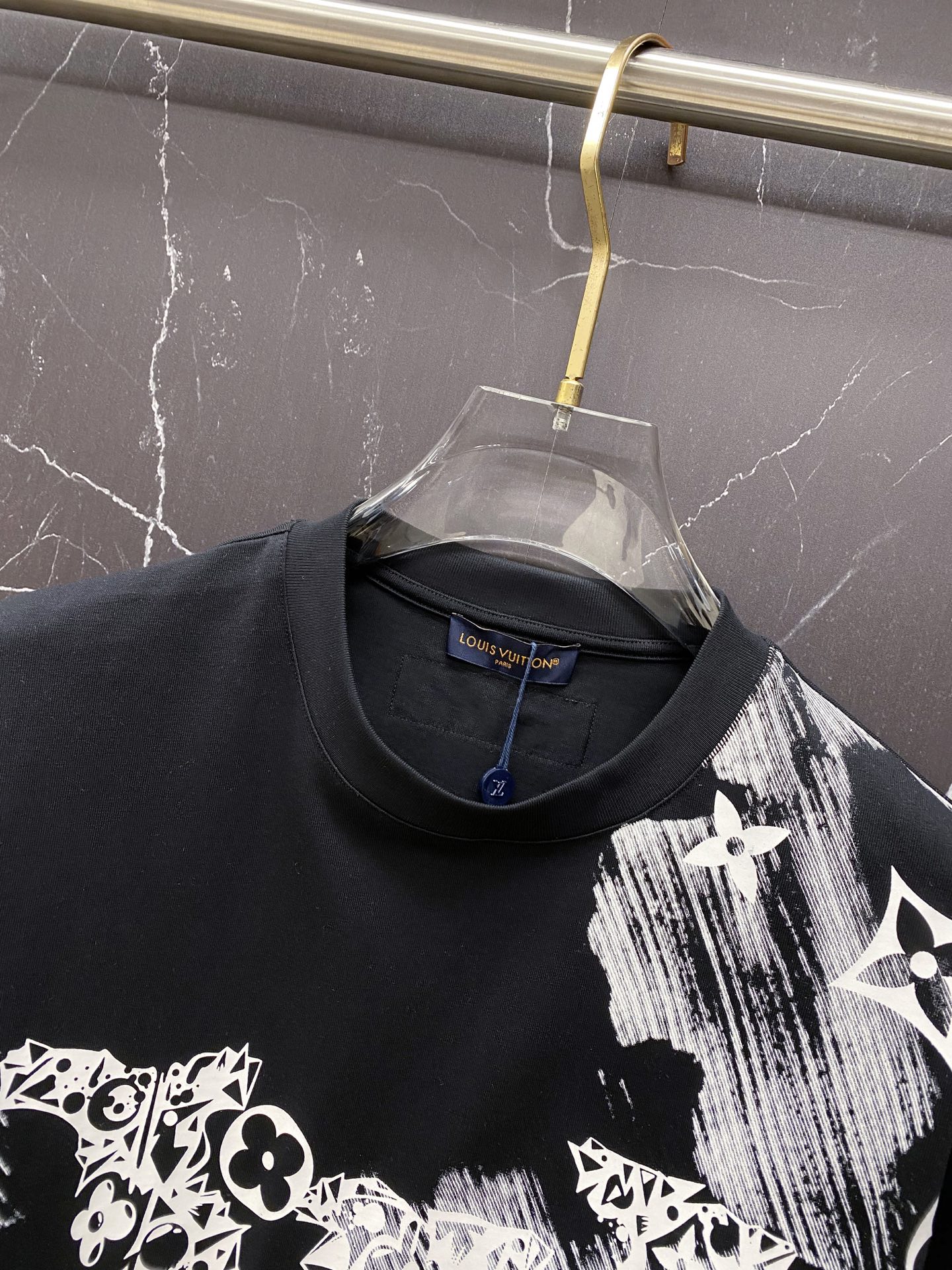 Louis Vuitton Basic Clothing Cotton Black S-l-xxl