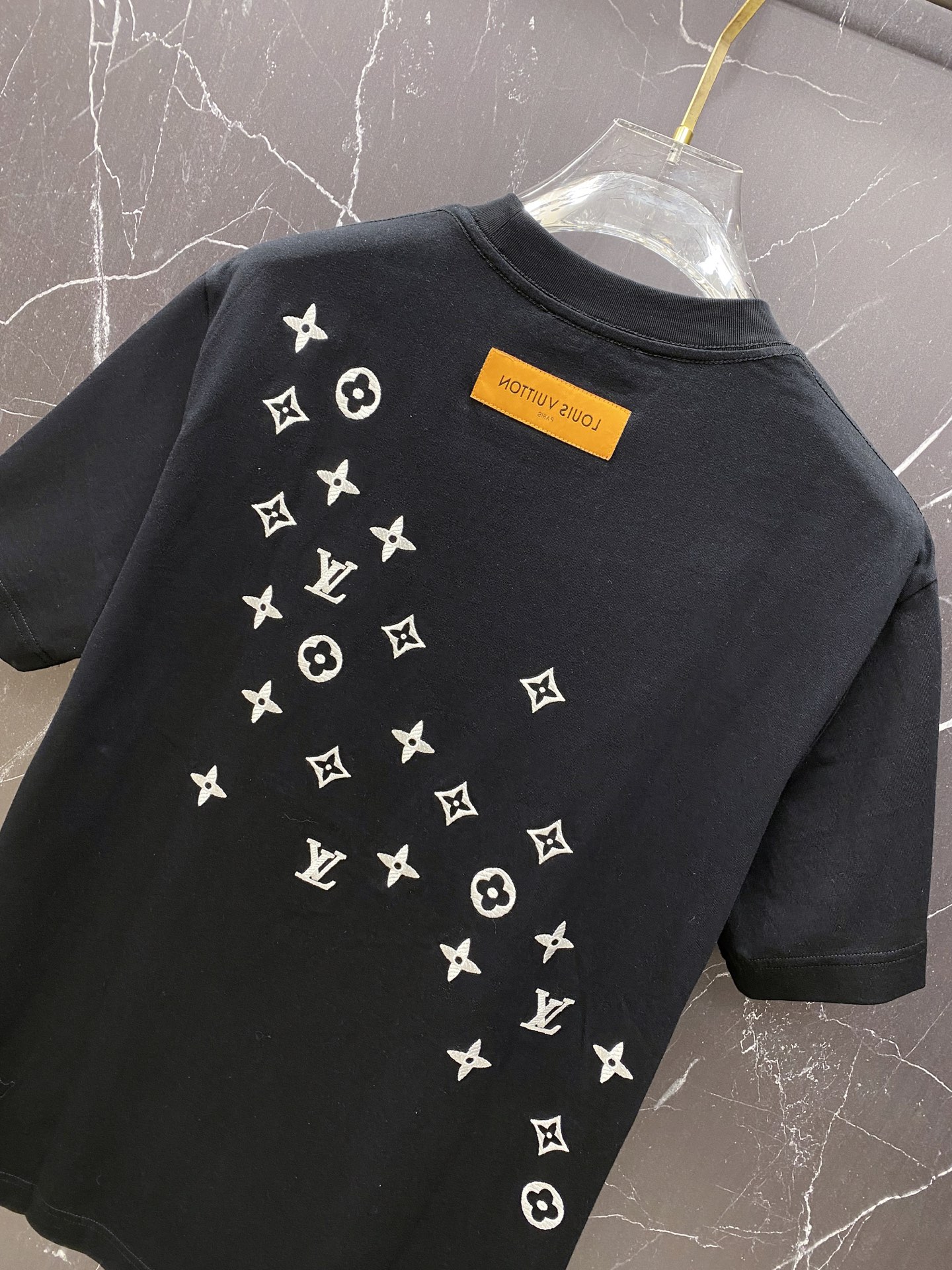 Louis Vuitton Basic Clothing Cotton Black S-l-xxl