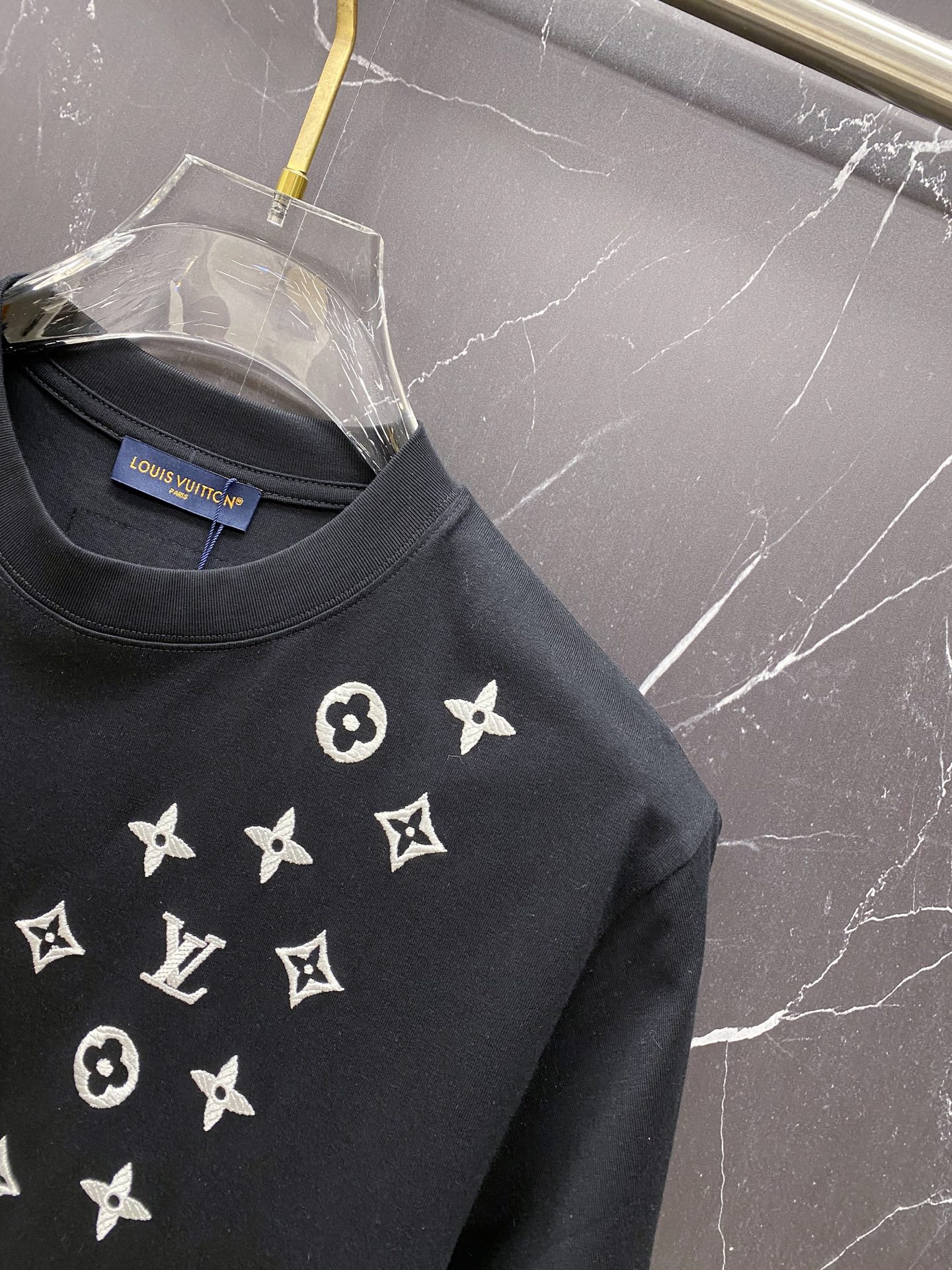 Louis Vuitton Basic Clothing Cotton Black S-l-xxl