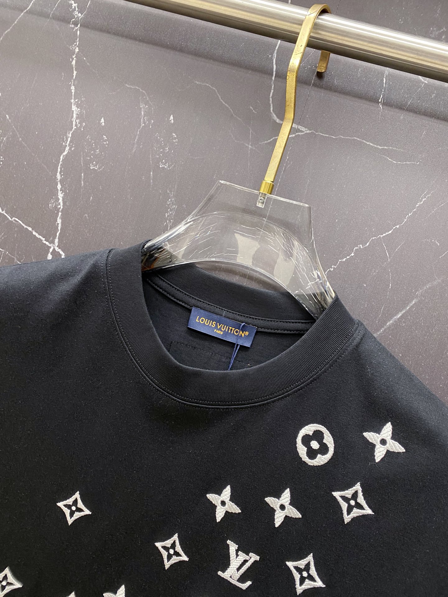 Louis Vuitton Basic Clothing Cotton Black S-l-xxl