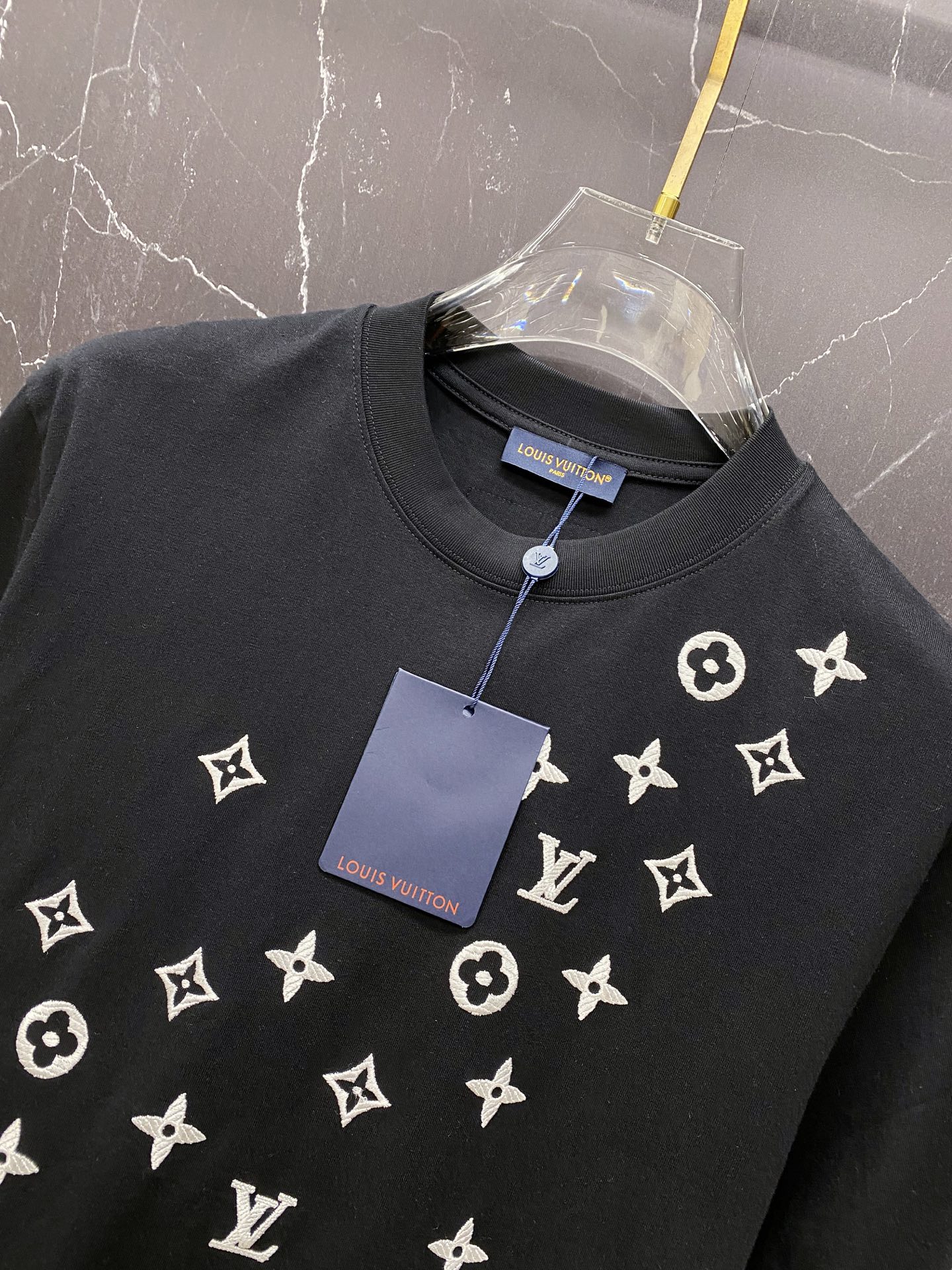 Louis Vuitton Basic Clothing Cotton Black S-l-xxl