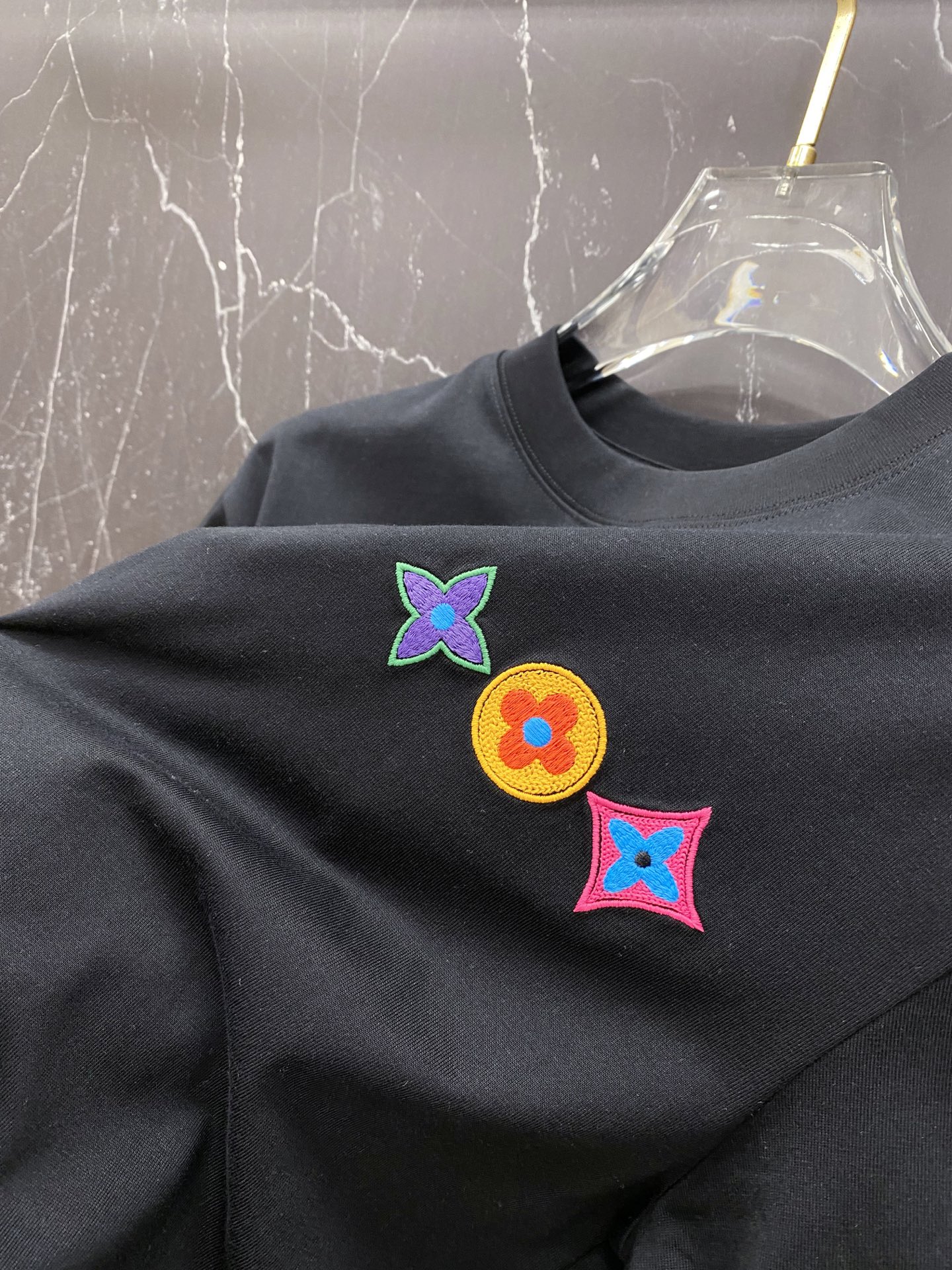 Louis Vuitton Basic Clothing Cotton Black S-l-xxl