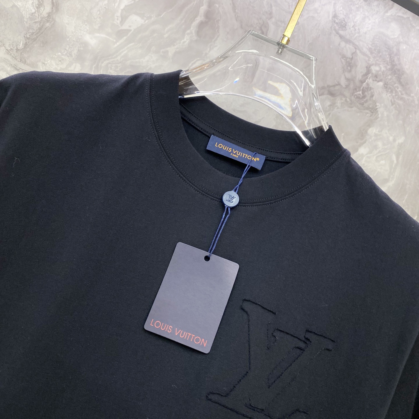 Louis Vuitton Basic Clothing Cotton Black S-l-xxl