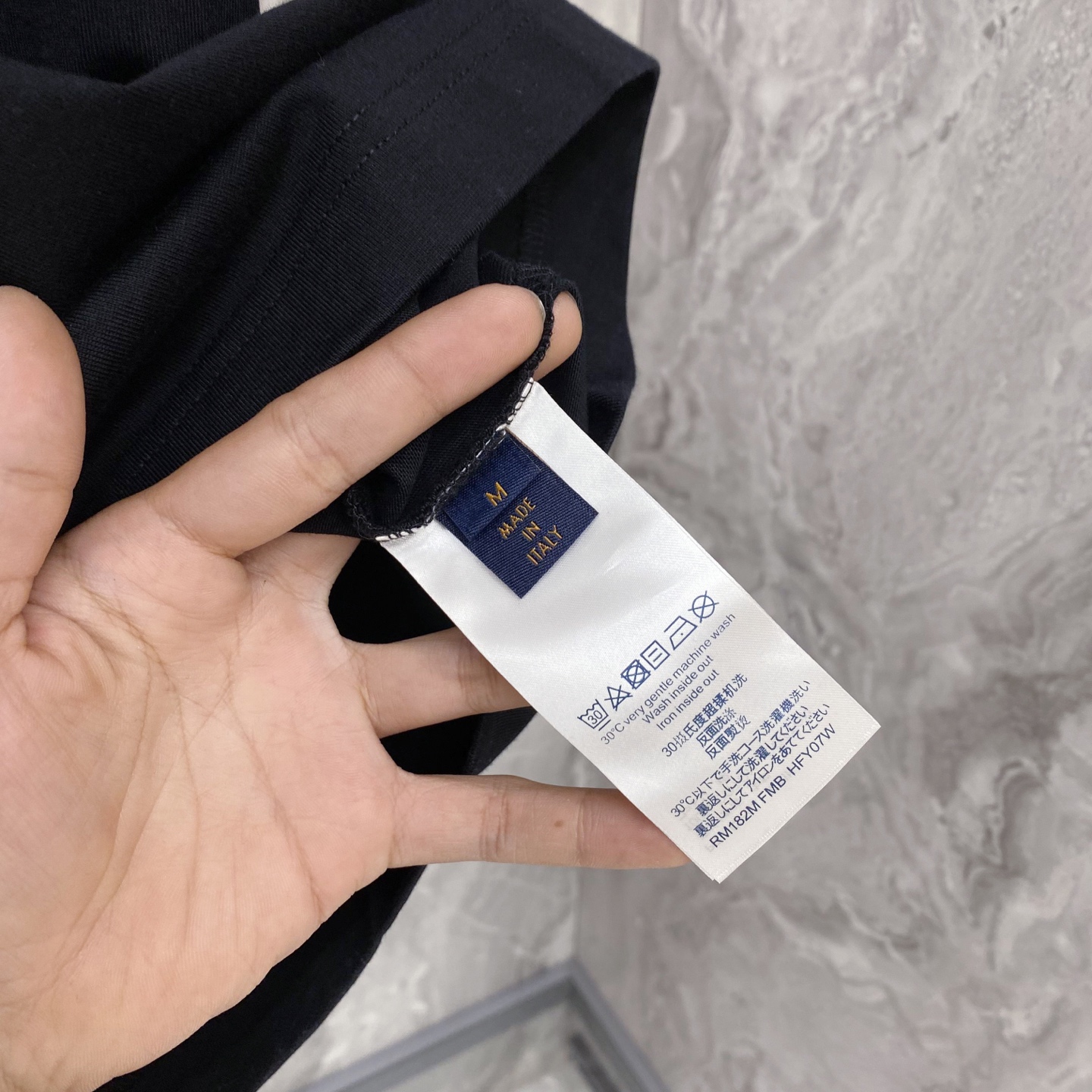 Louis Vuitton Basic Clothing Cotton Black S-l-xxl