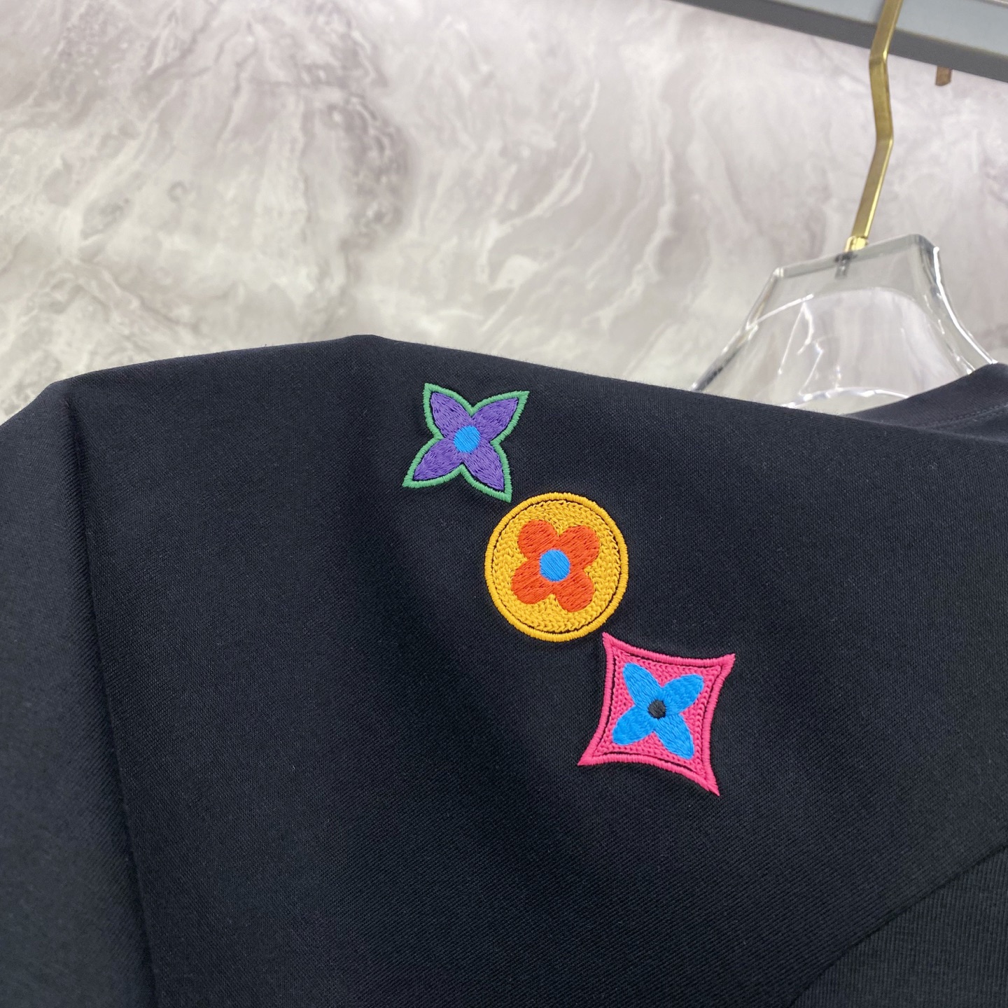 Louis Vuitton Basic Clothing Cotton Black S-l-xxl