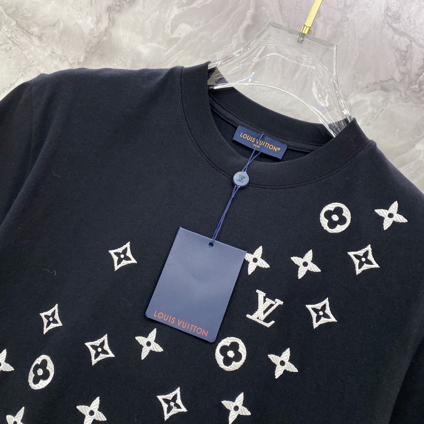 Louis Vuitton Basic Clothing Cotton Black S-l-xxl